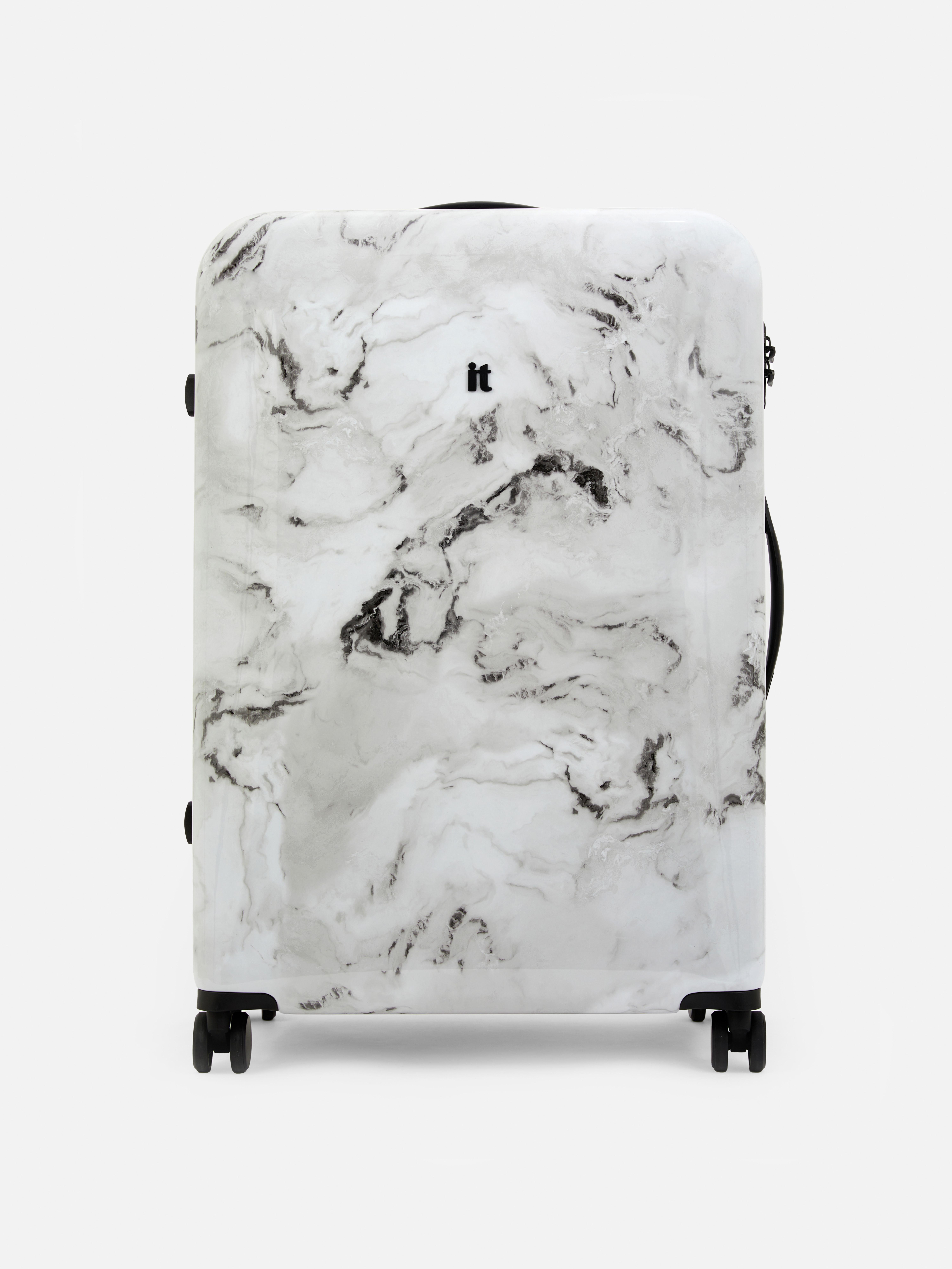 it Marble Print 8-Wheel Hard Shell Suitcase