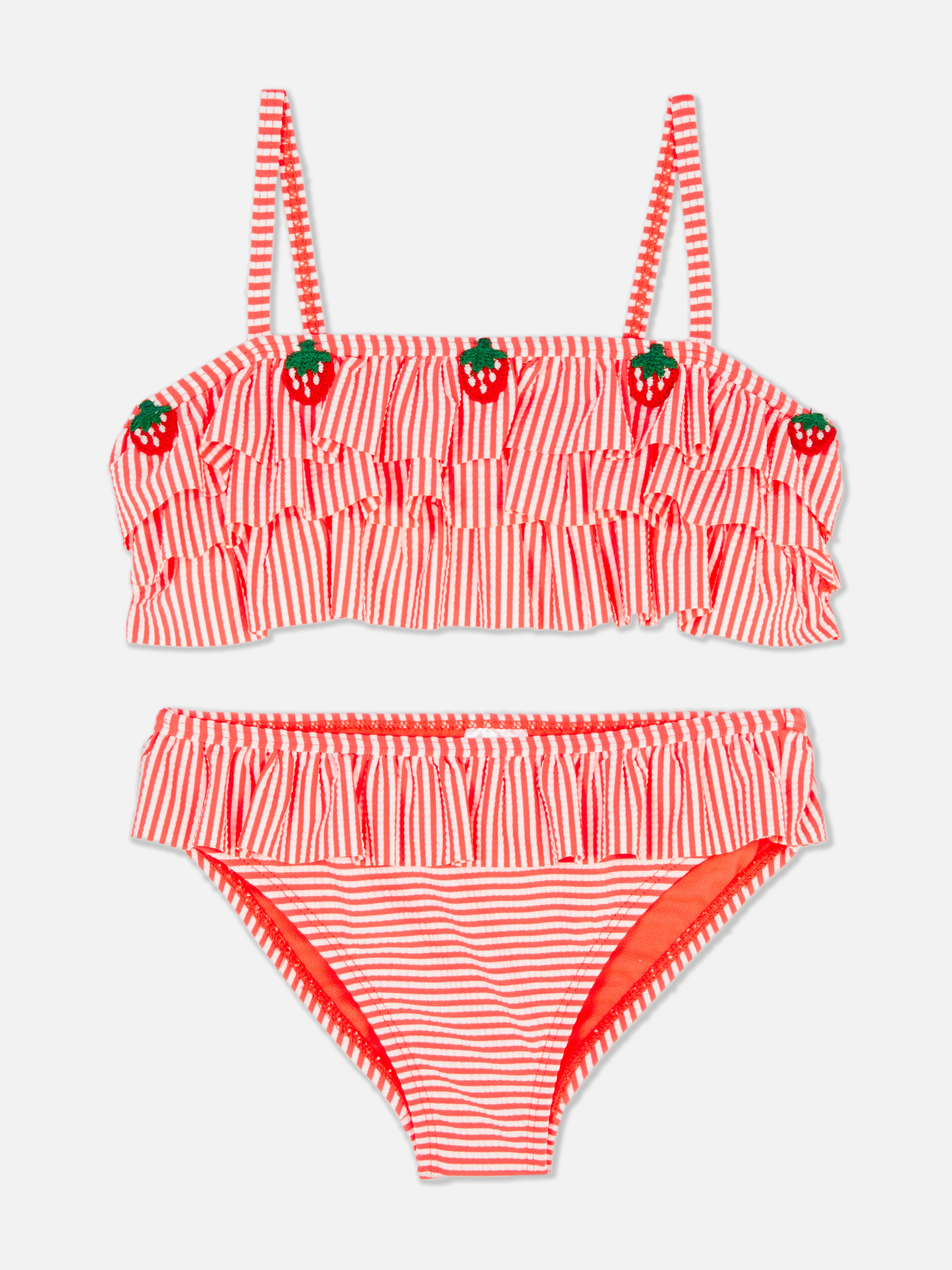 Strawberry Ruffle Bikini