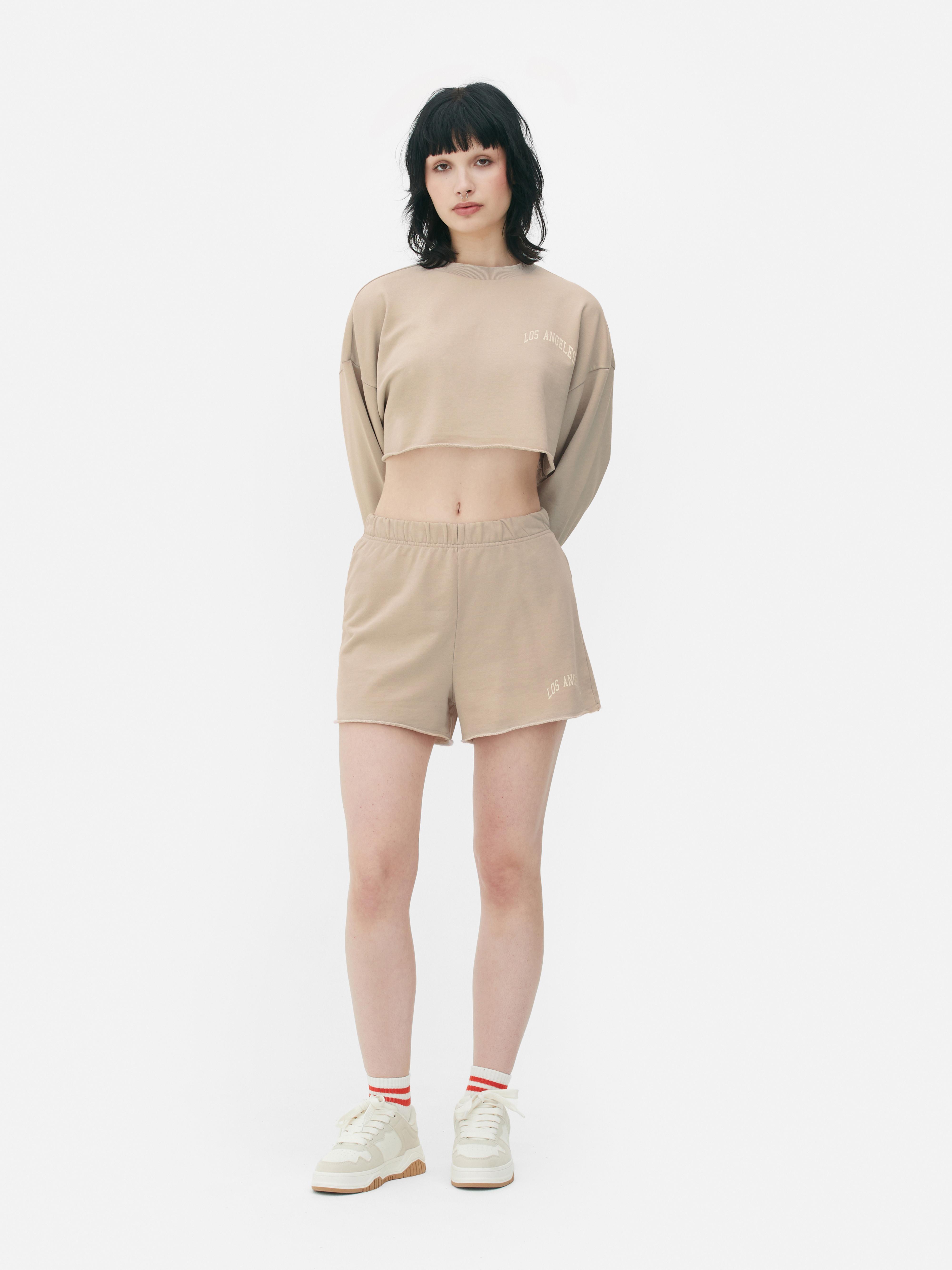 Women's Stone Co-Ord Raw Hem Shorts | Penneys