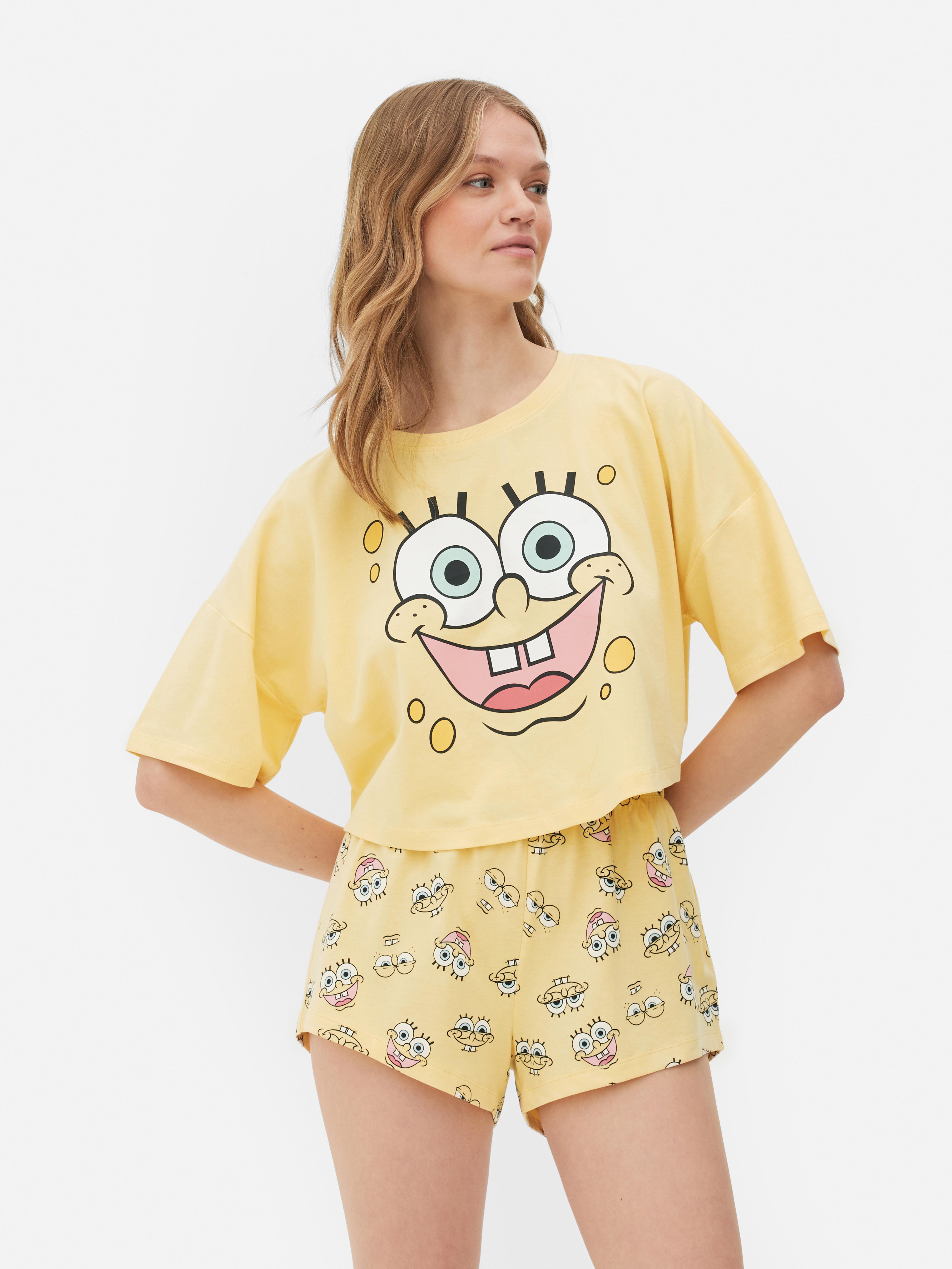 Womens Yellow Women's SpongeBob SquarePants Family Matching Pyjamas T