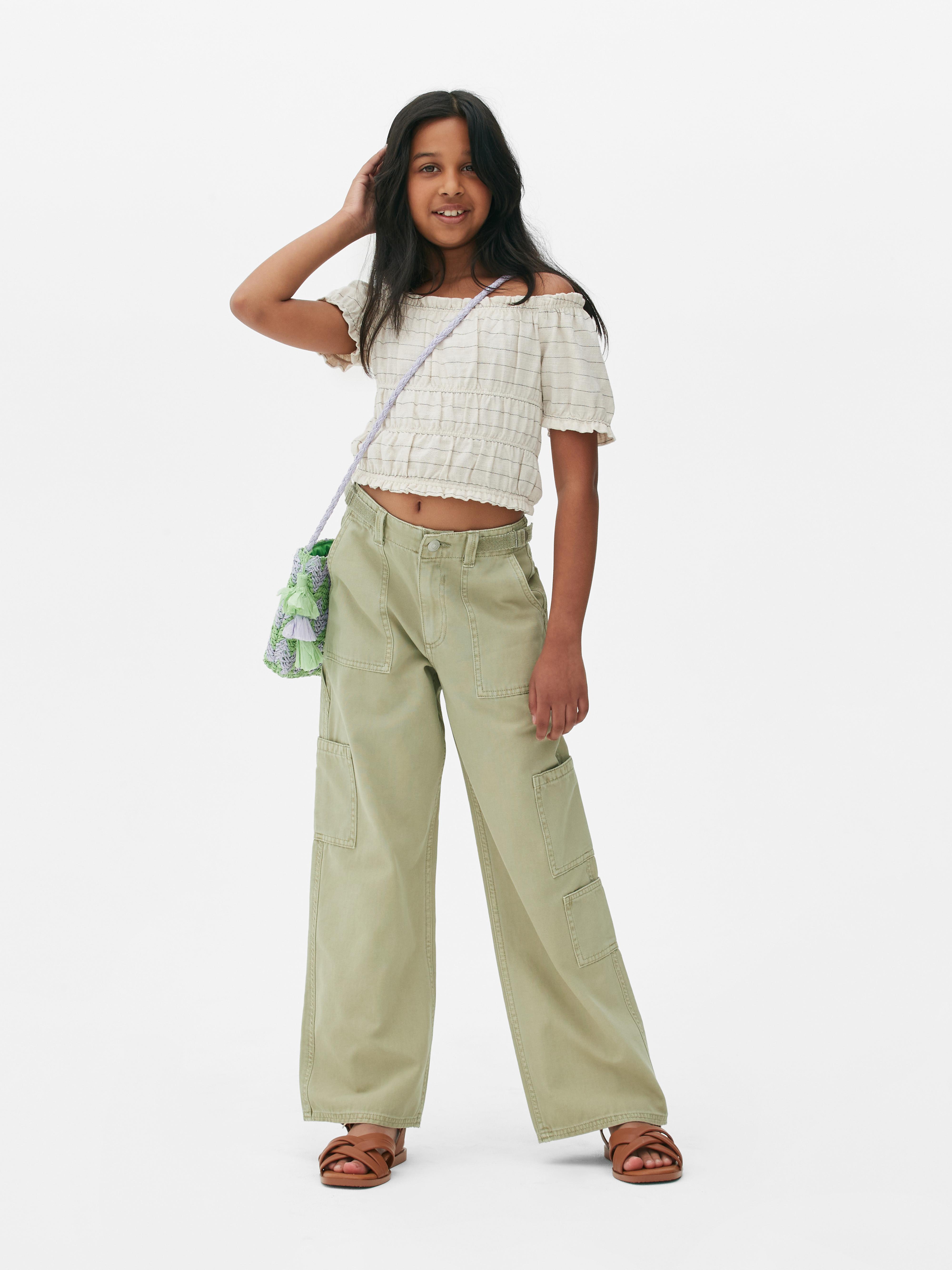 Pantaloni stile carpentiere a gamba larga