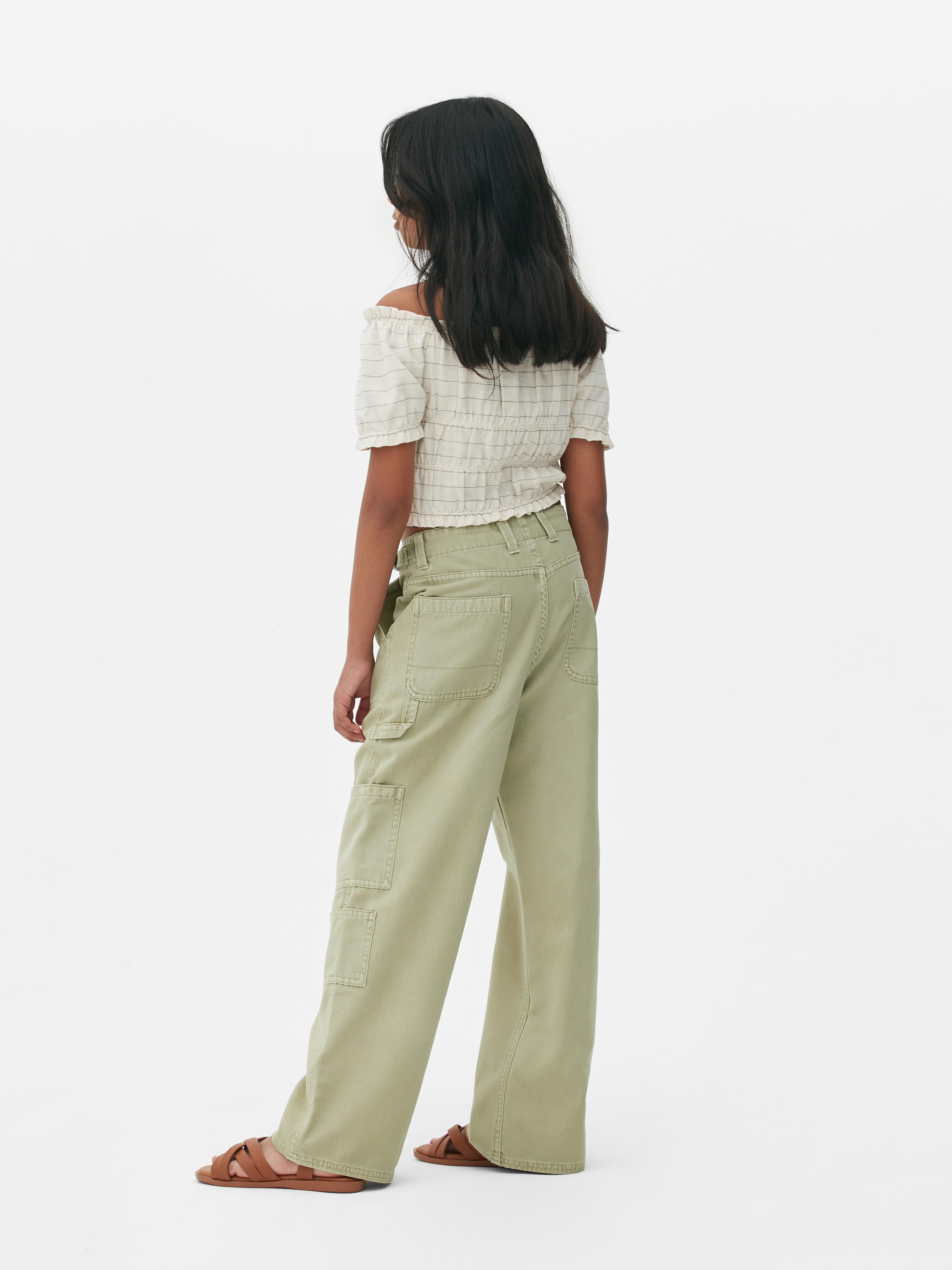 Pantaloni stile carpentiere a gamba larga