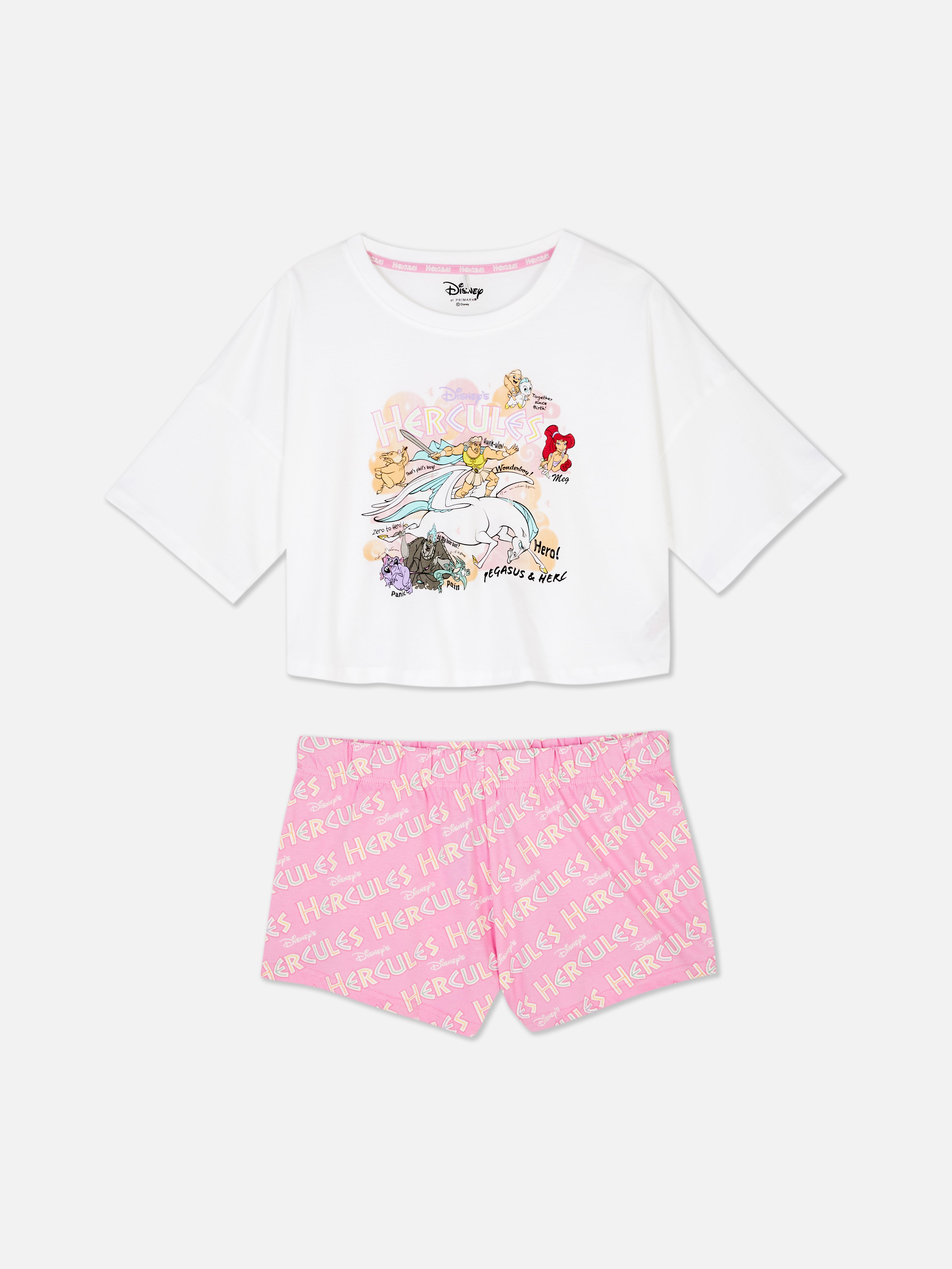 Womens Pink Disney's Hercules Short Pyjamas | Primark
