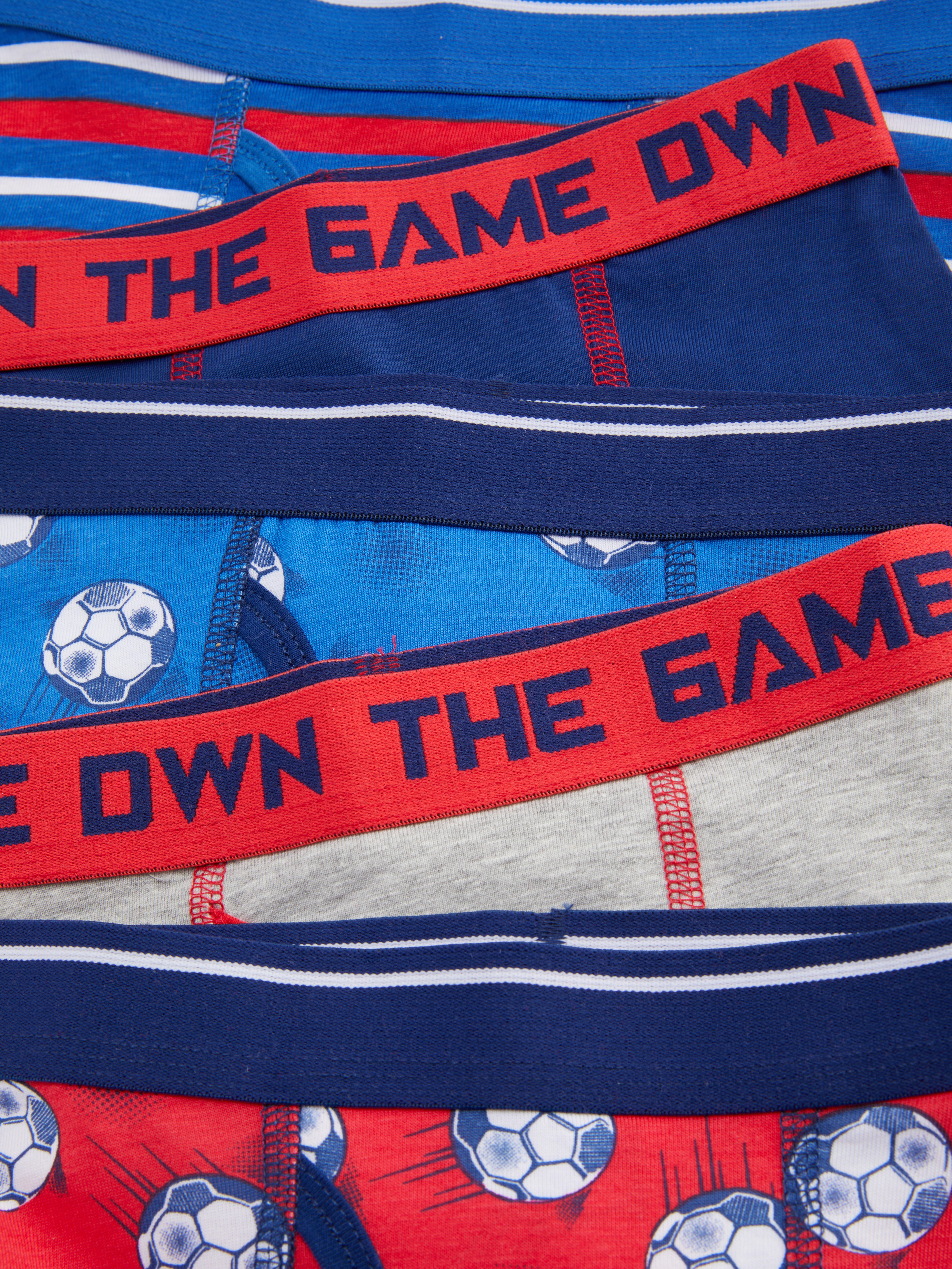 5pk Football Graphic Trunks