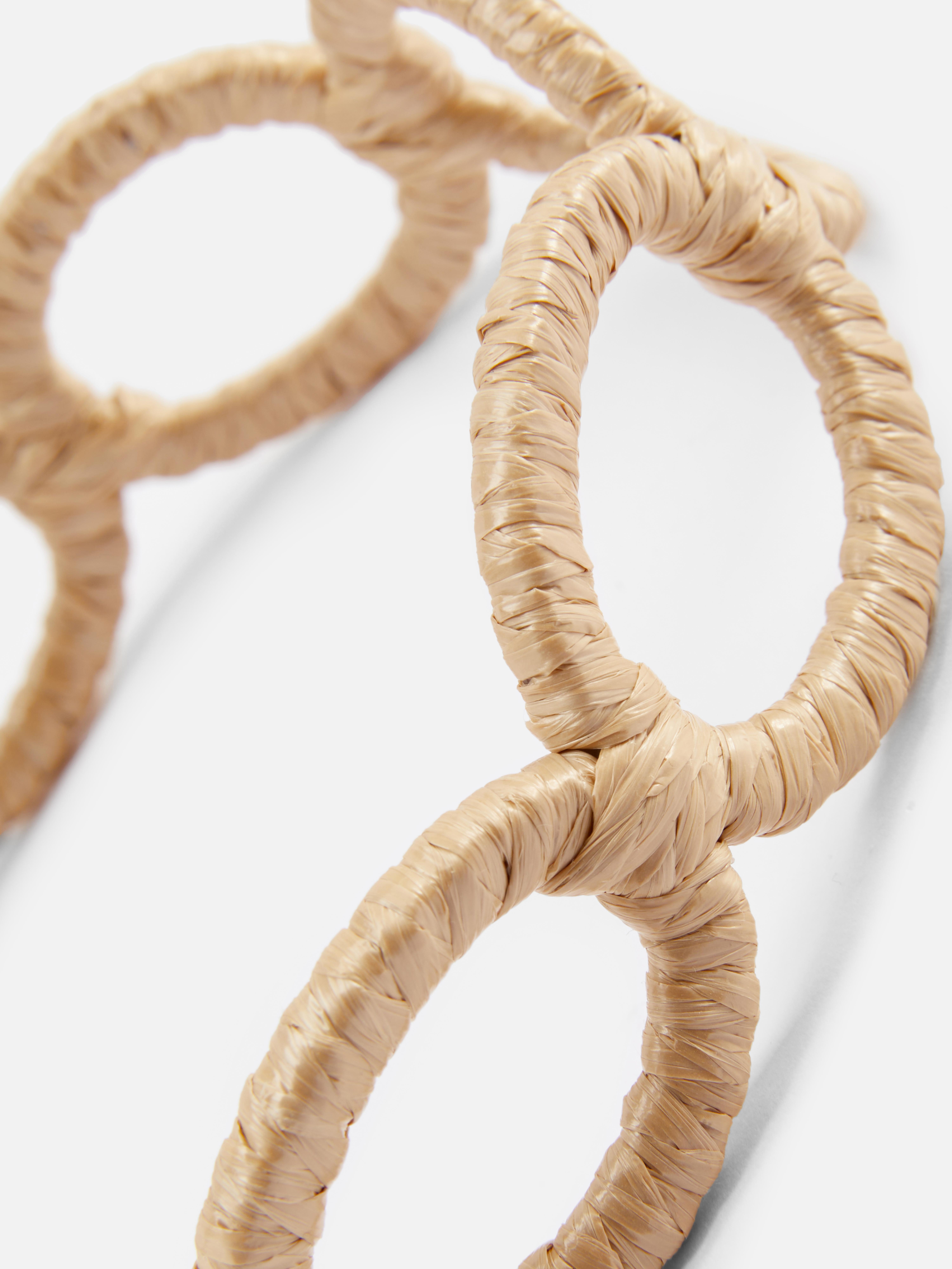 Womens Natural RafiaLook Oval Headband Primark