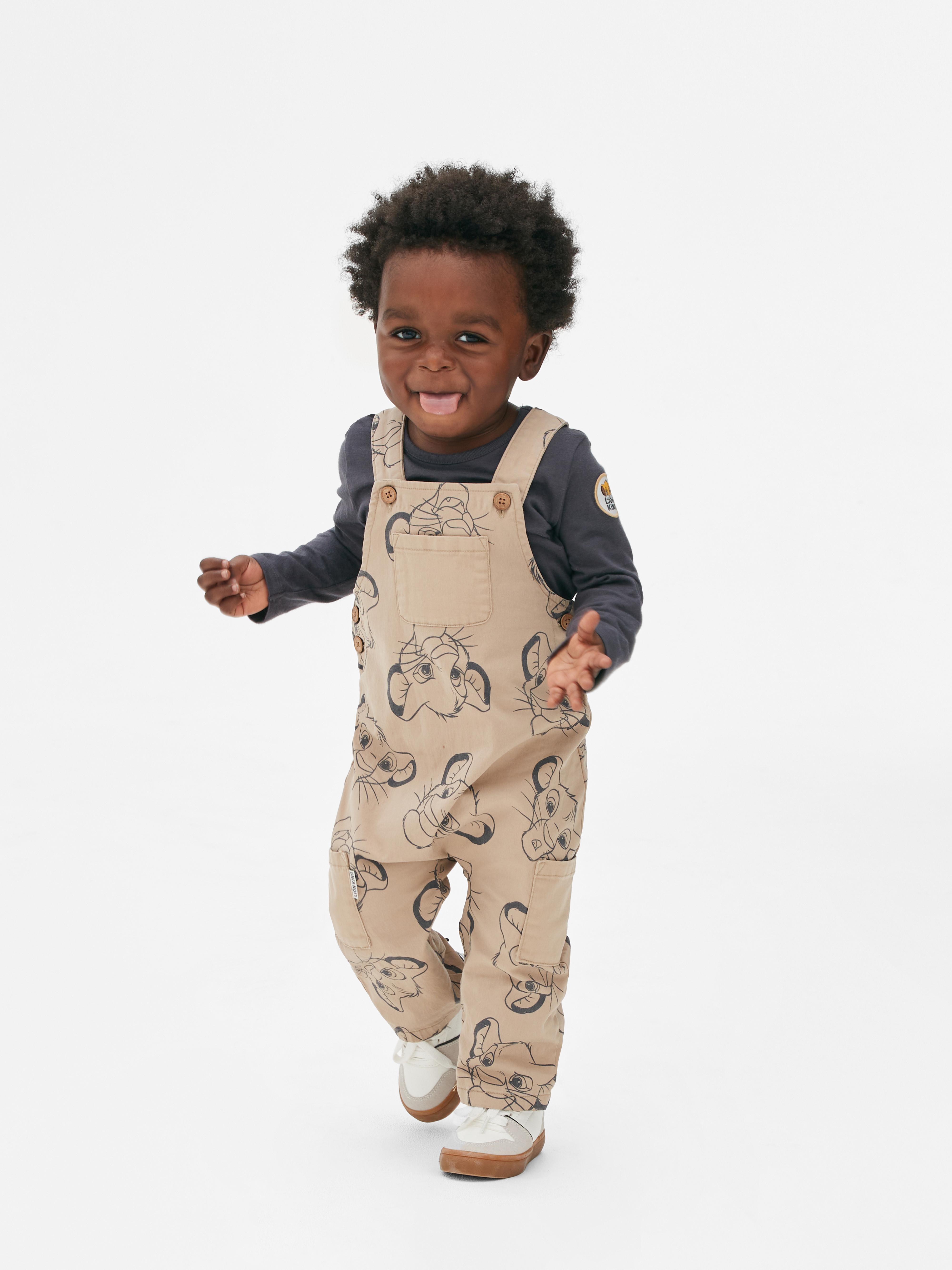 Baby Boys Stone Disney s The Lion King 30th Anniversary T Shirt and Dungarees Set Primark