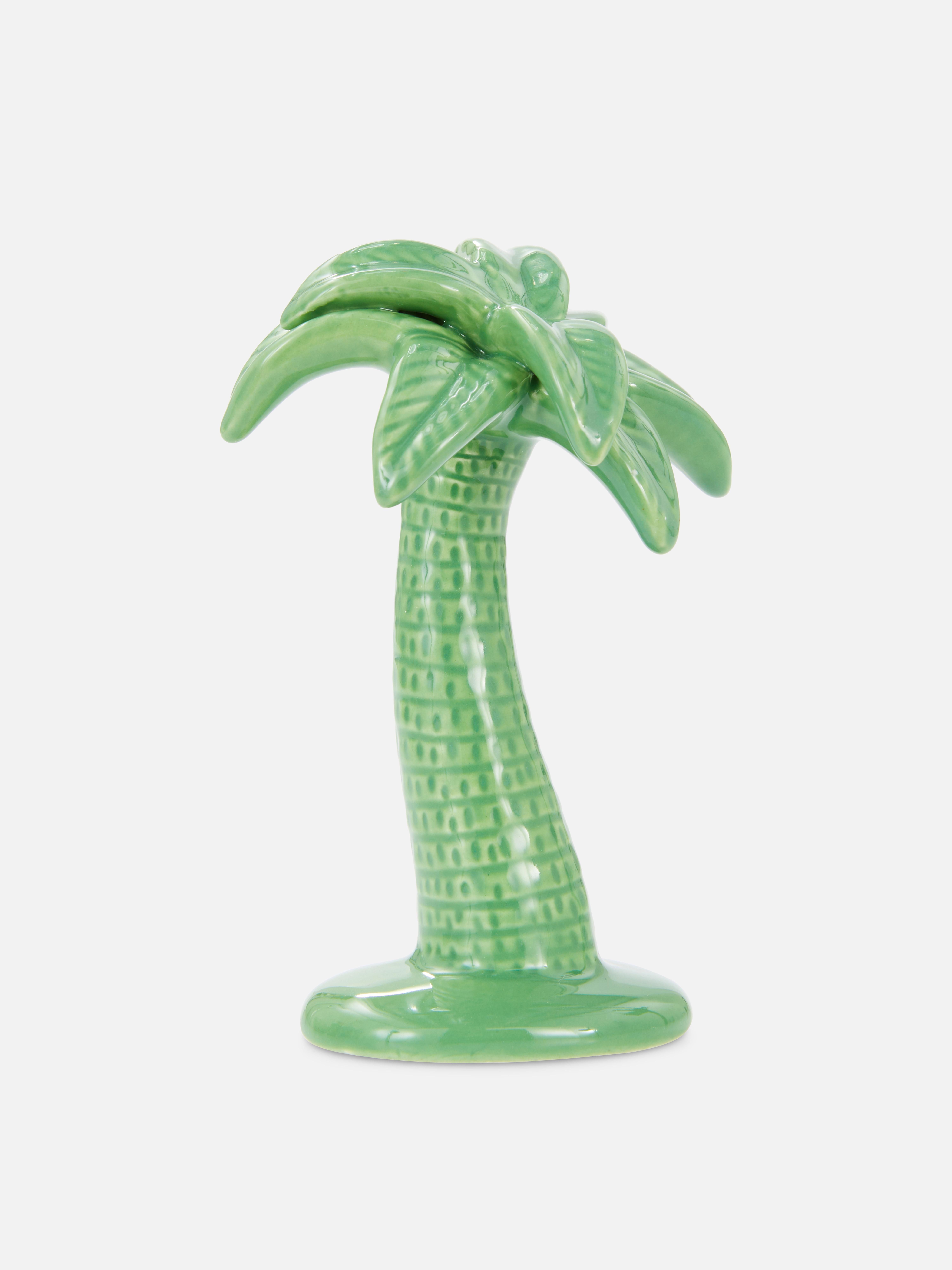 Pequeno ornamento cerâmico palmeira
