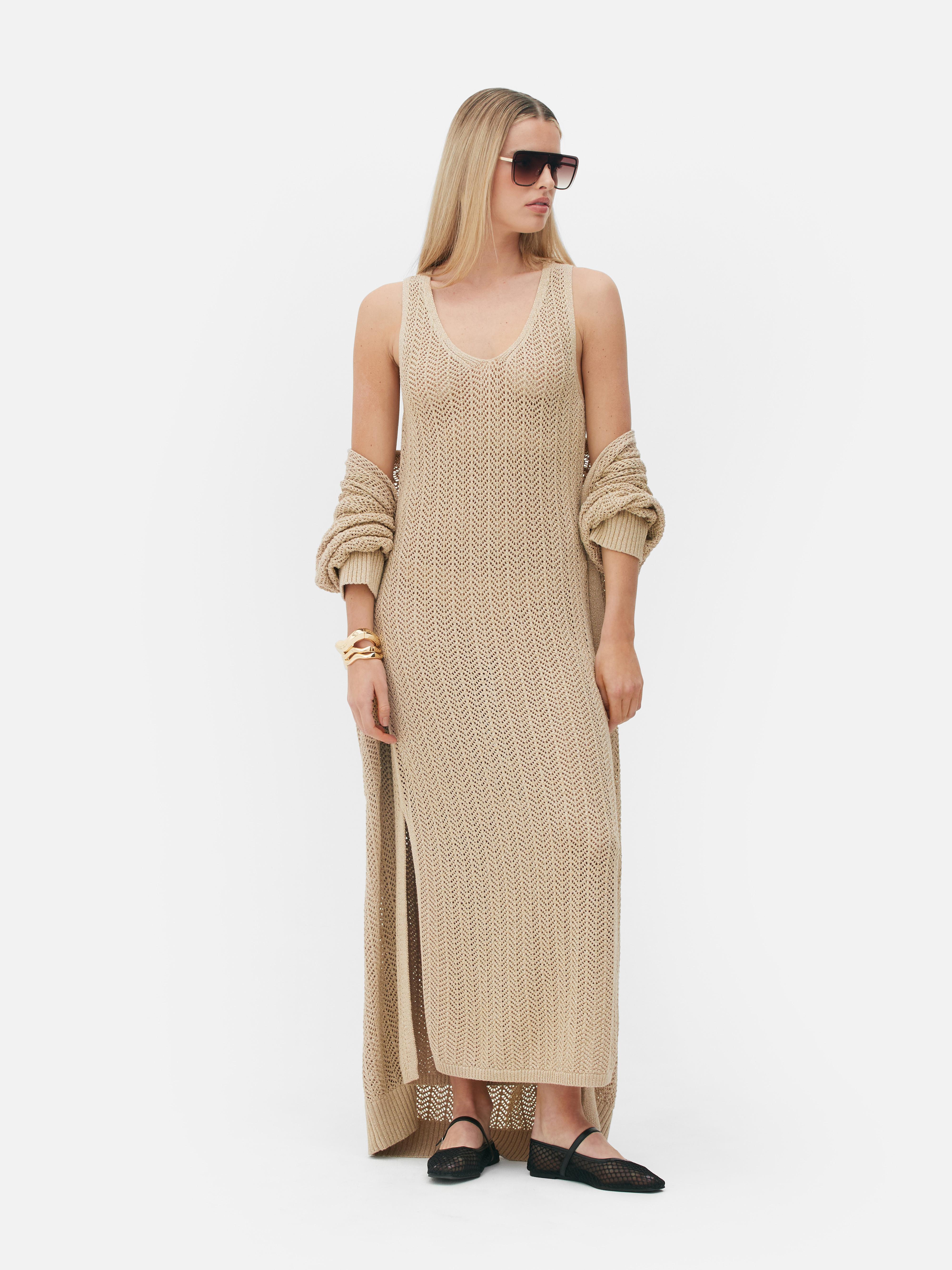 Rita Ora Sparkle Knit Midi Dress