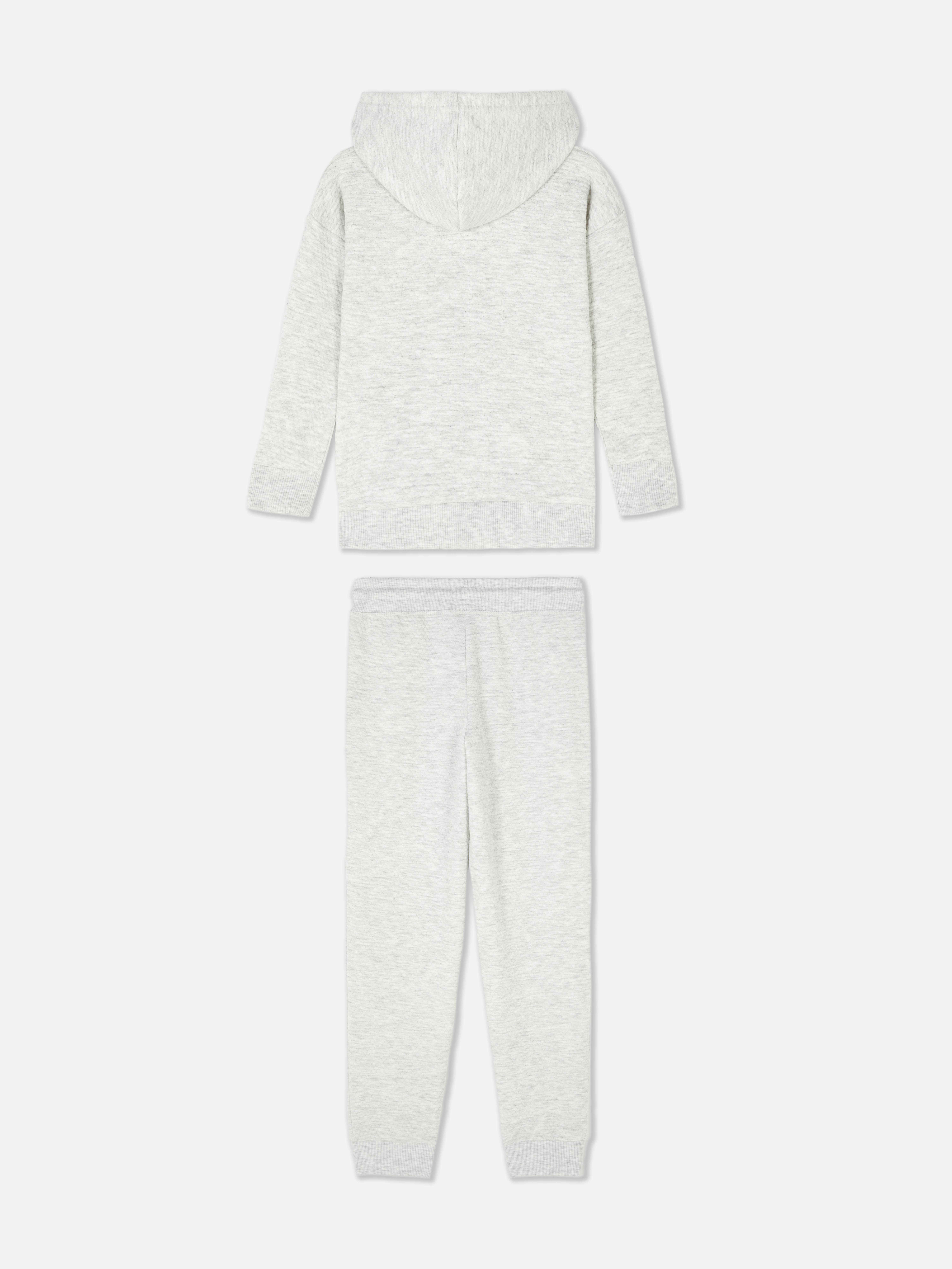 Boys Grey Textured Hoodie And Joggers Set Primark