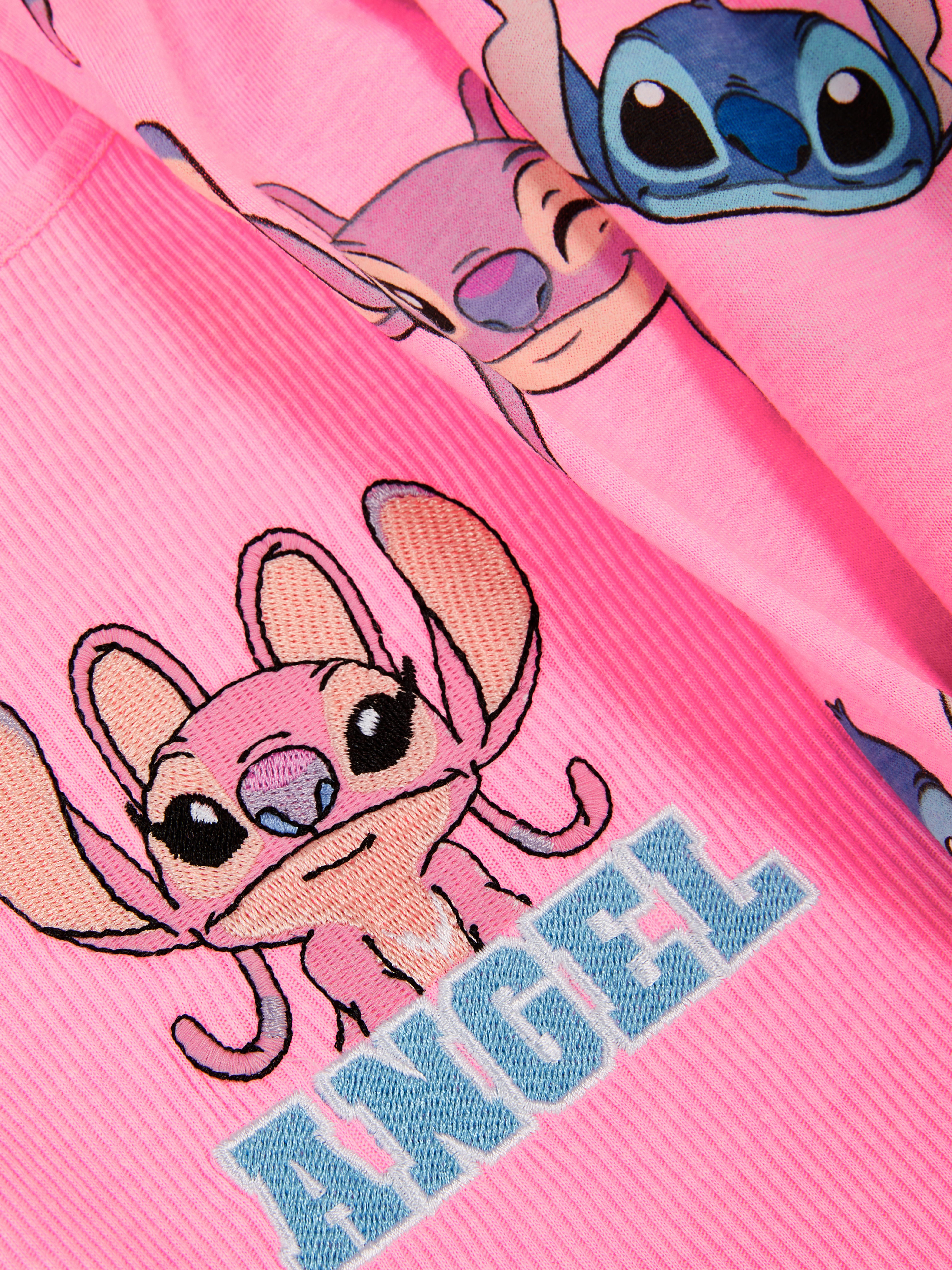 Pigiama smanicato Stitch Angel Disney Rosa Bambina Primark
