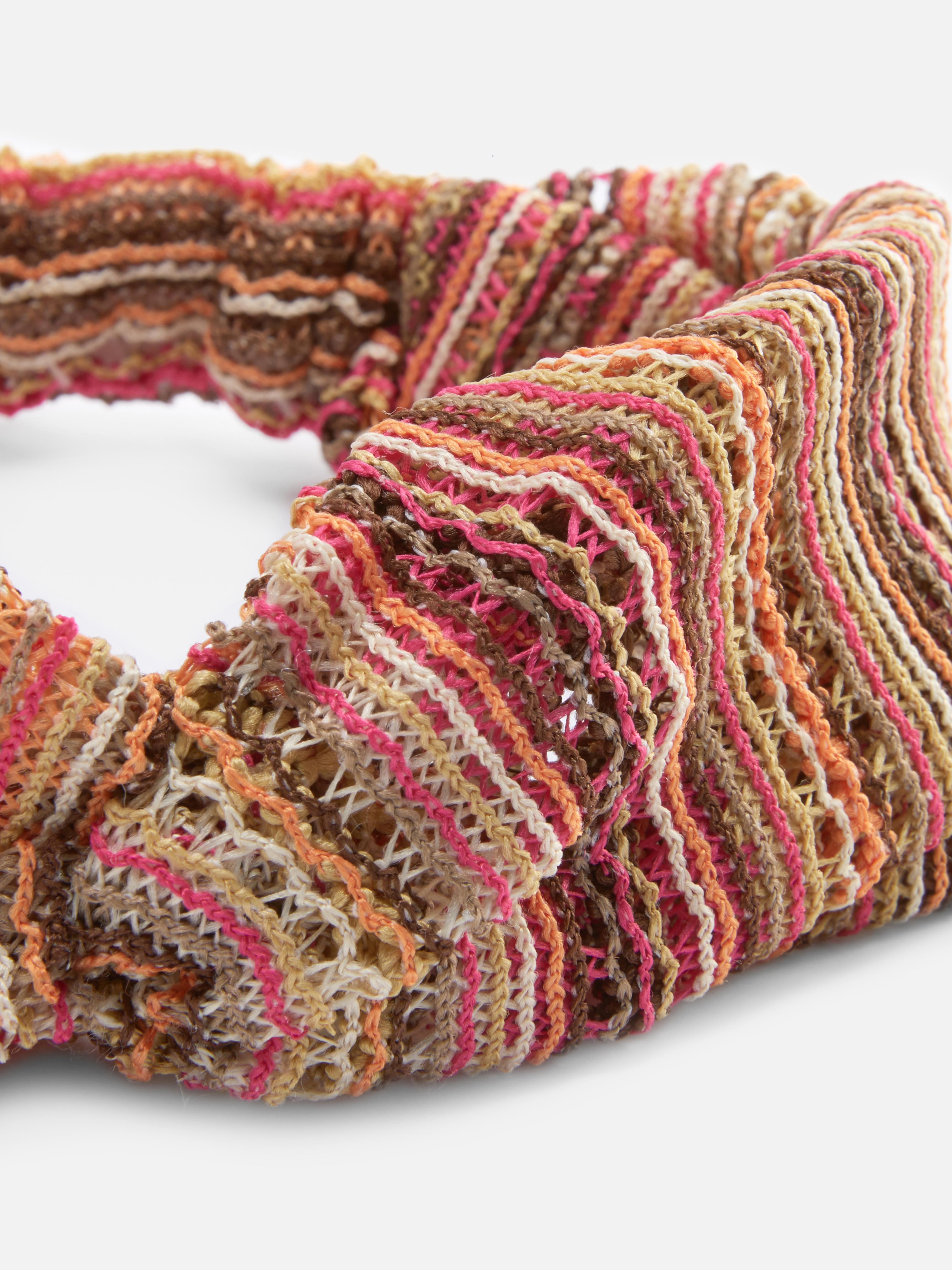 Orange Stripe Knitted Hair Turban Primark