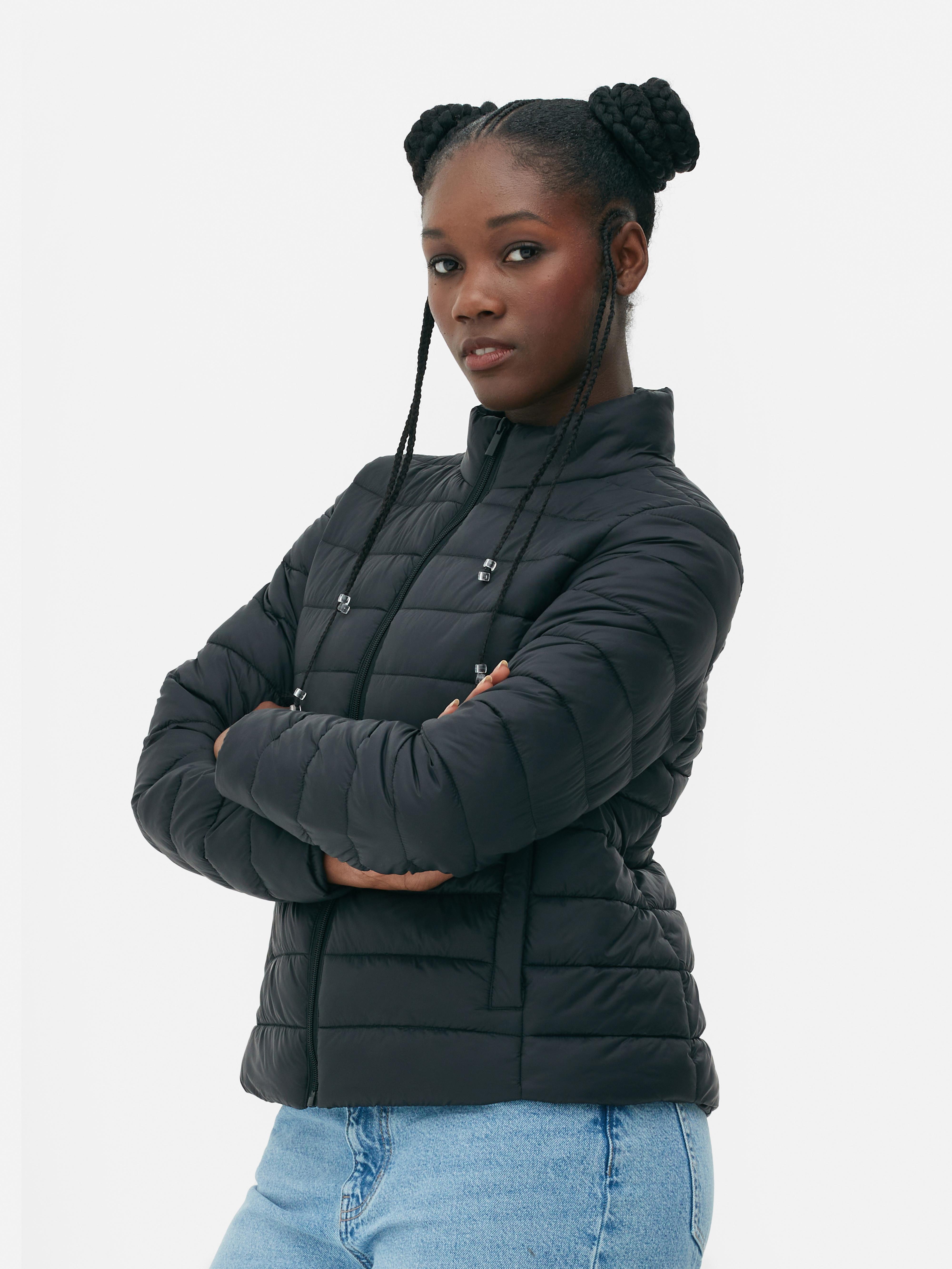 Womens Natural Funnel Neck Padded Jacket Primark