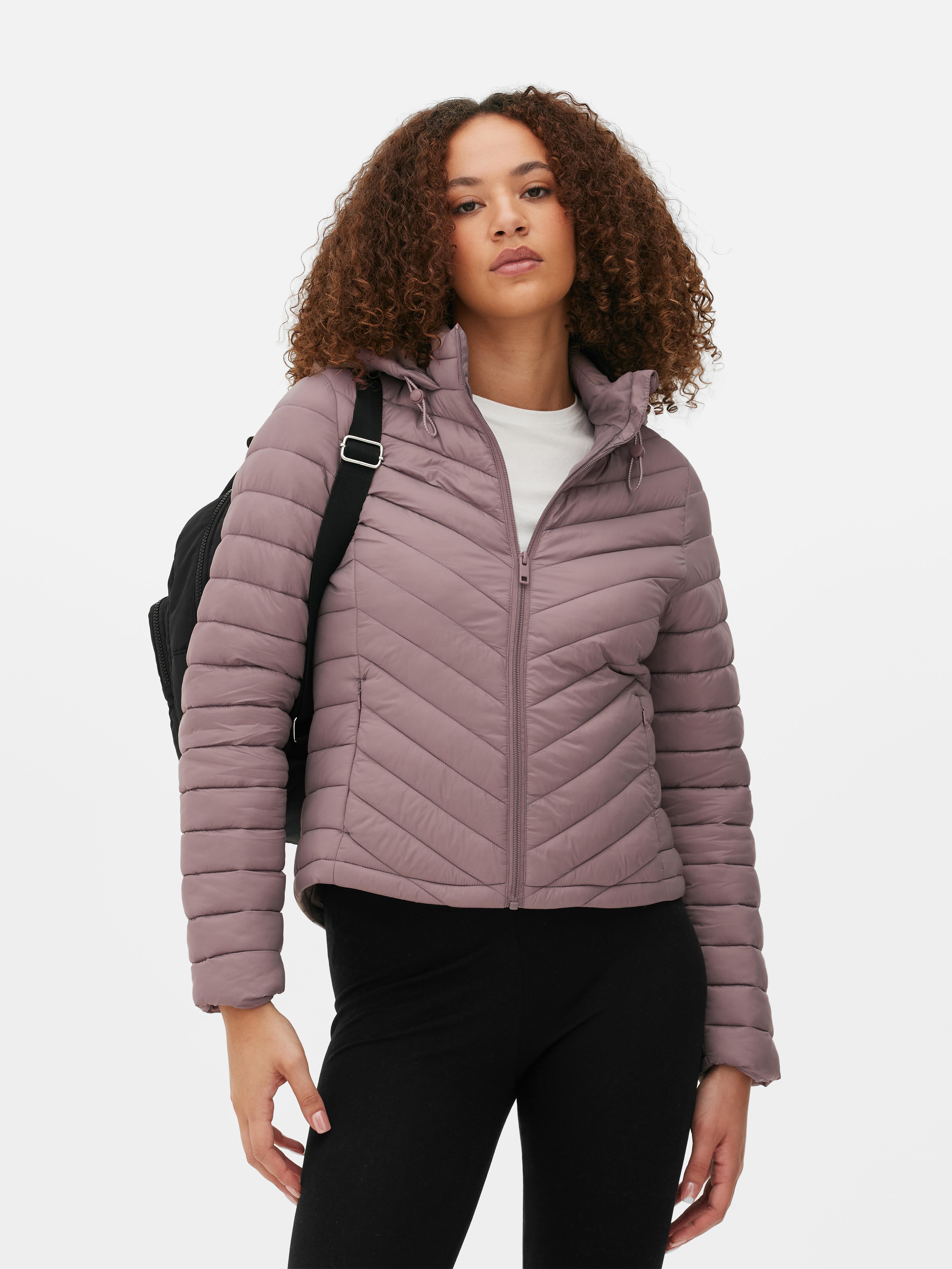 Lightweight hooded puffer jacket best sale