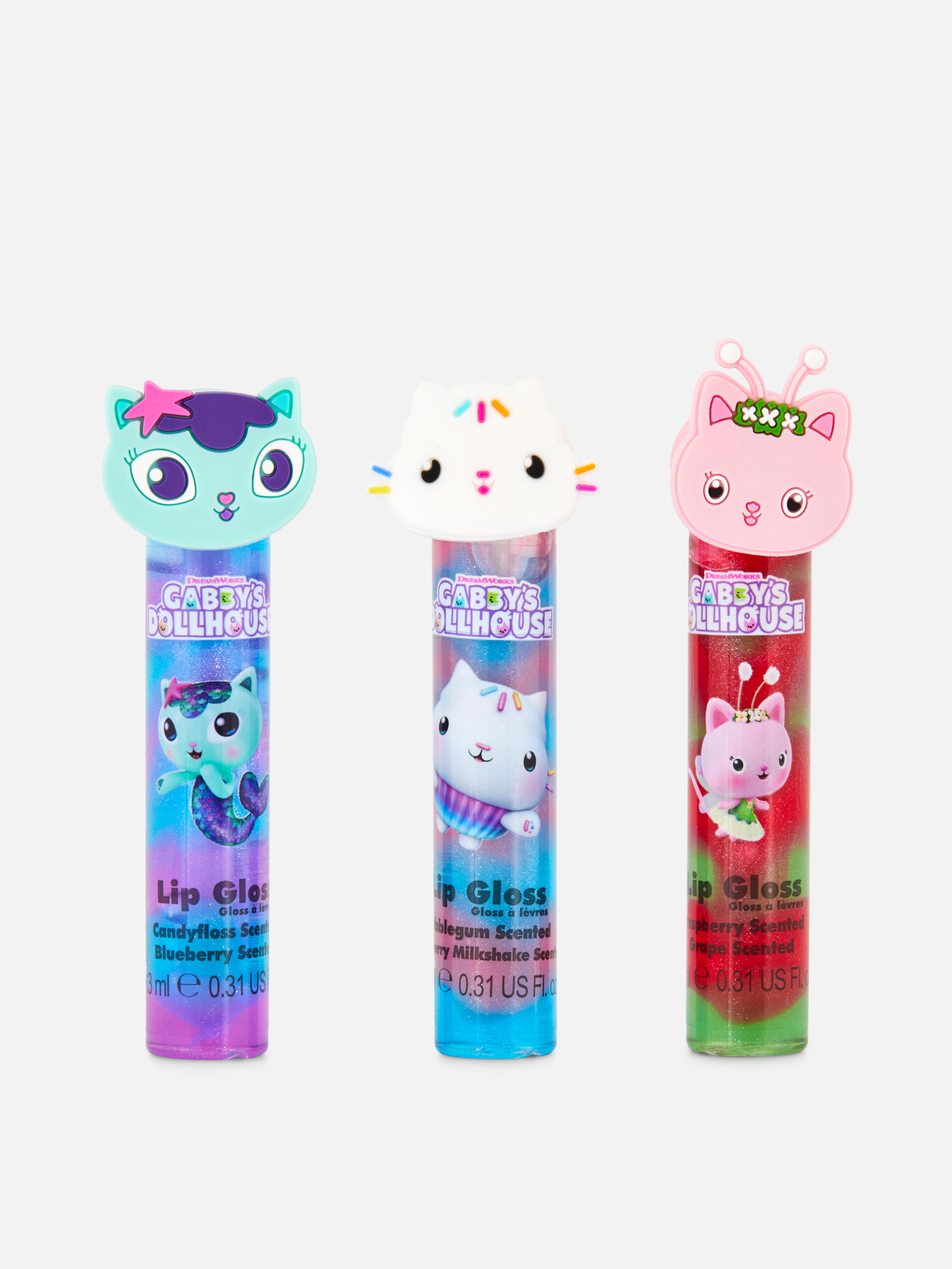 3-Pack Gabby’s Dollhouse Scented Lip Gloss