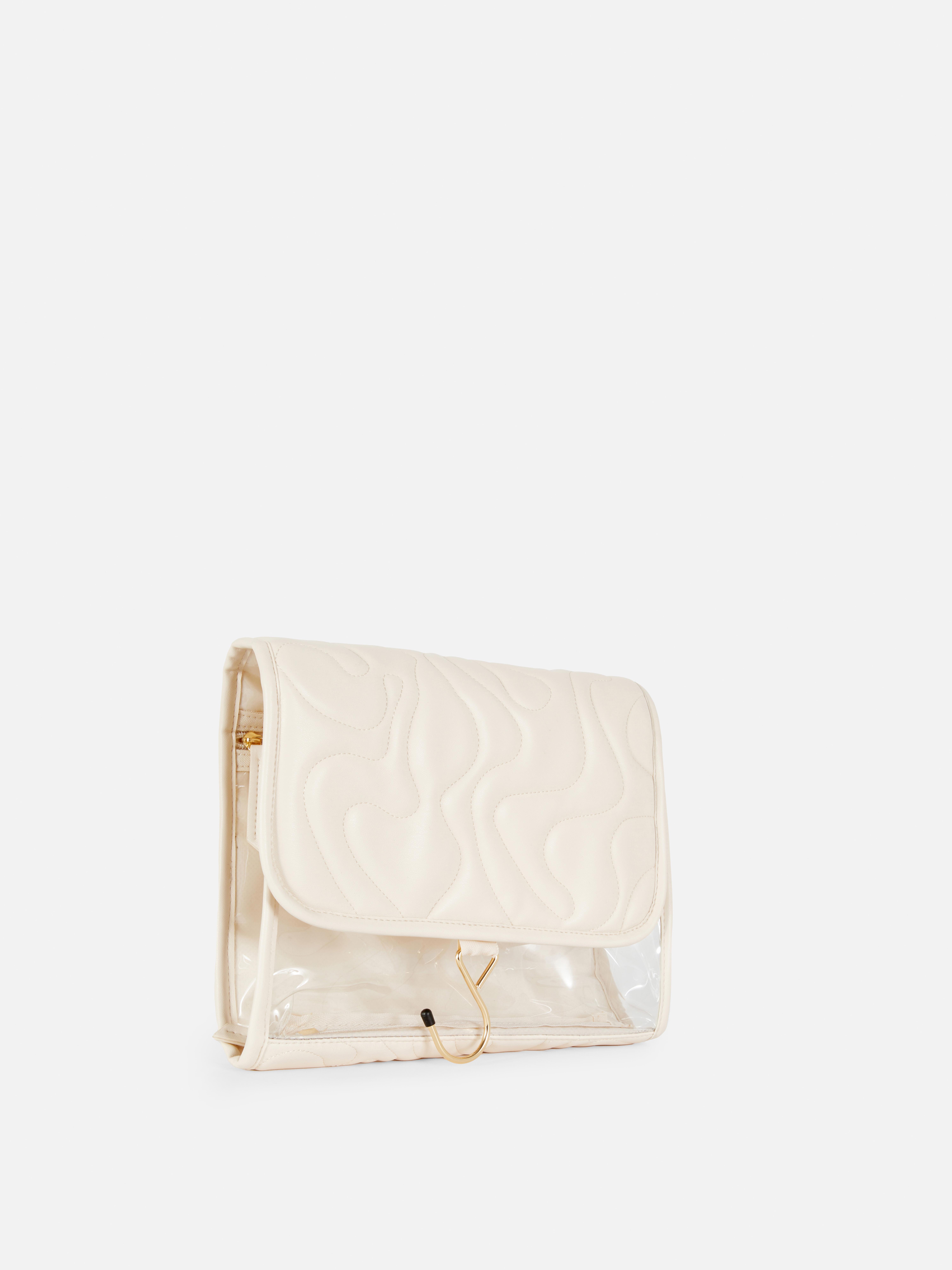 Ecru Hanging Foldout Wash Bag Primark