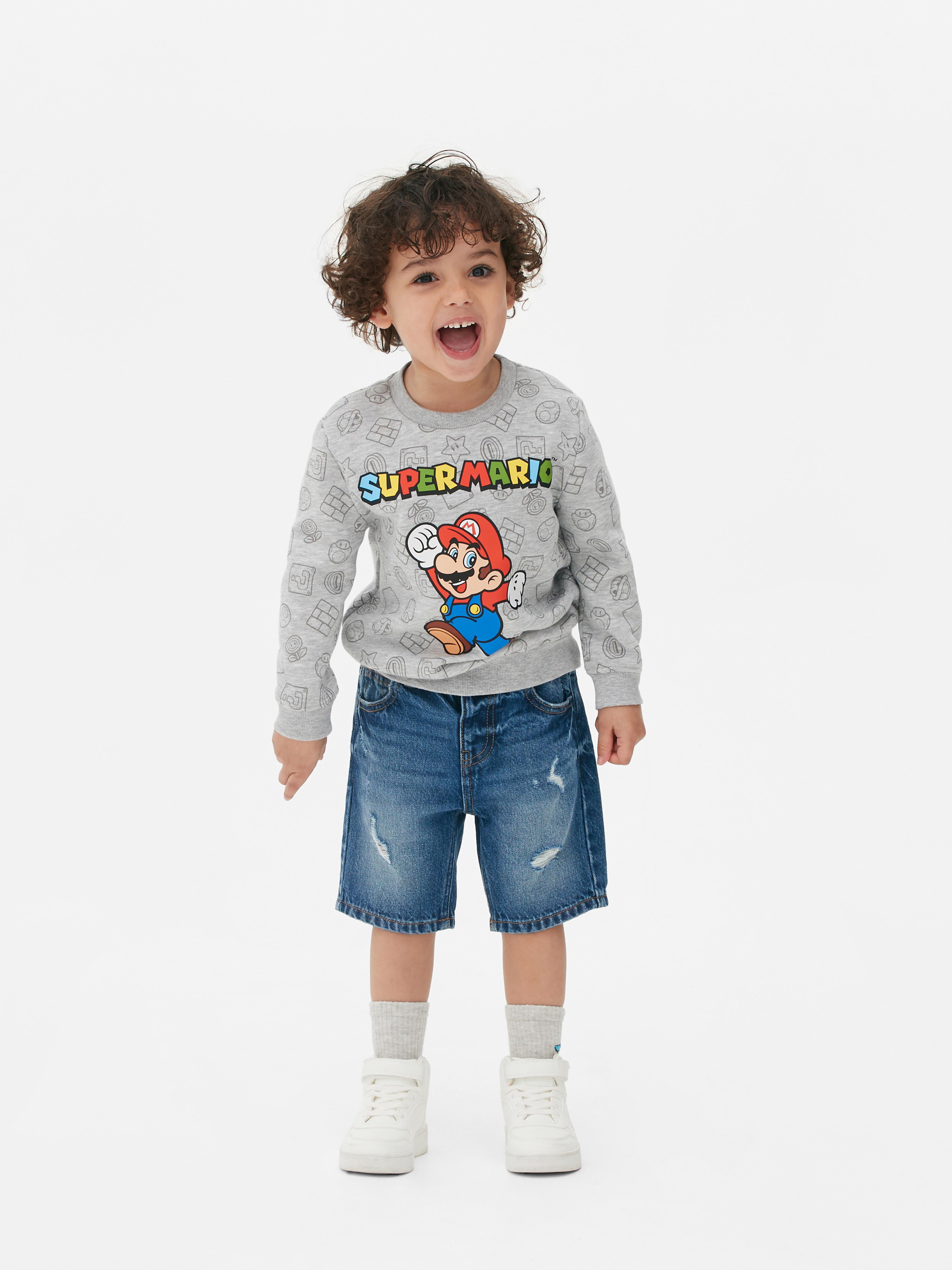 Sweatshirt met print Super Mario