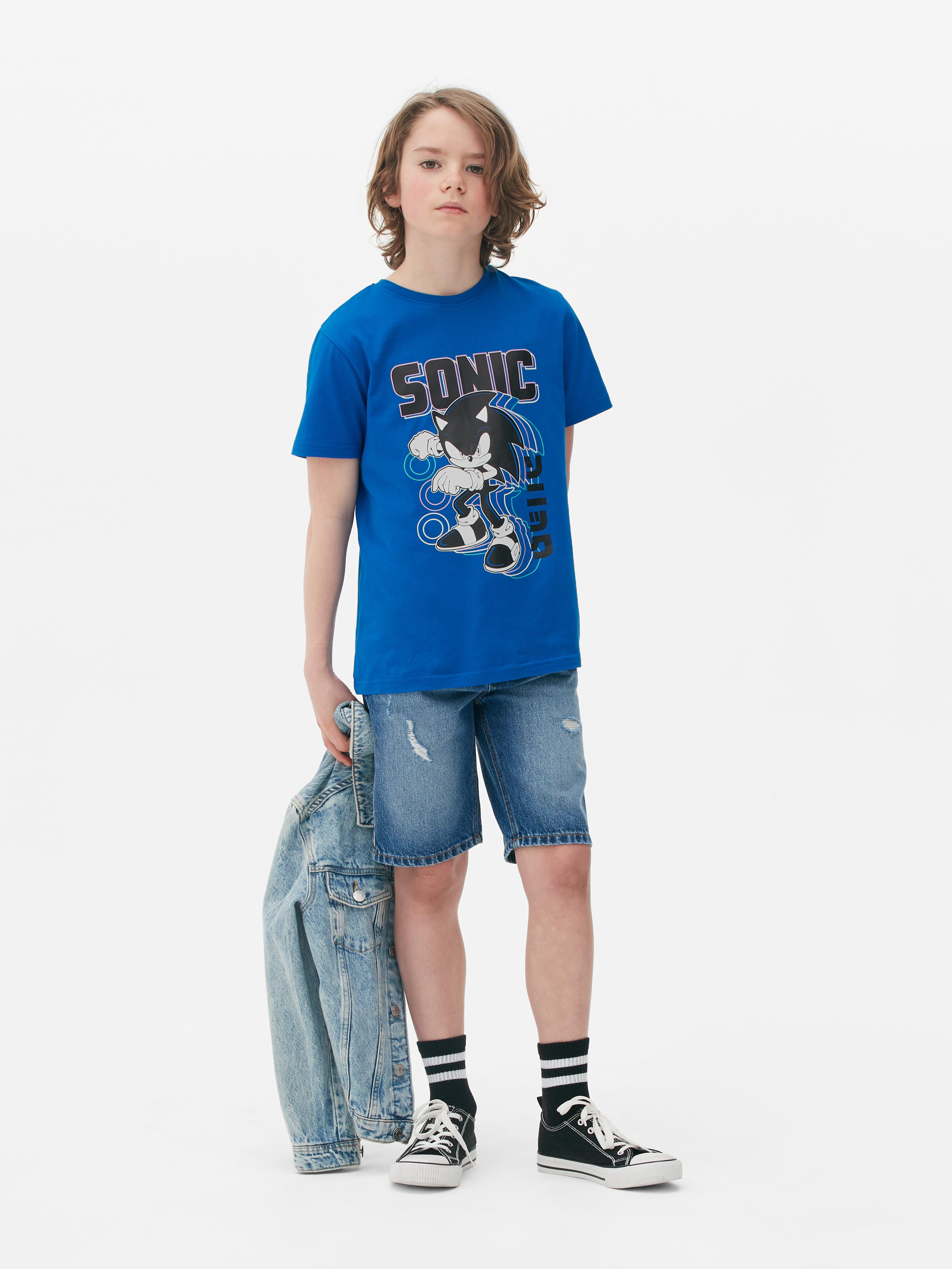 Sonic, a sündisznó nyomott mintás póló