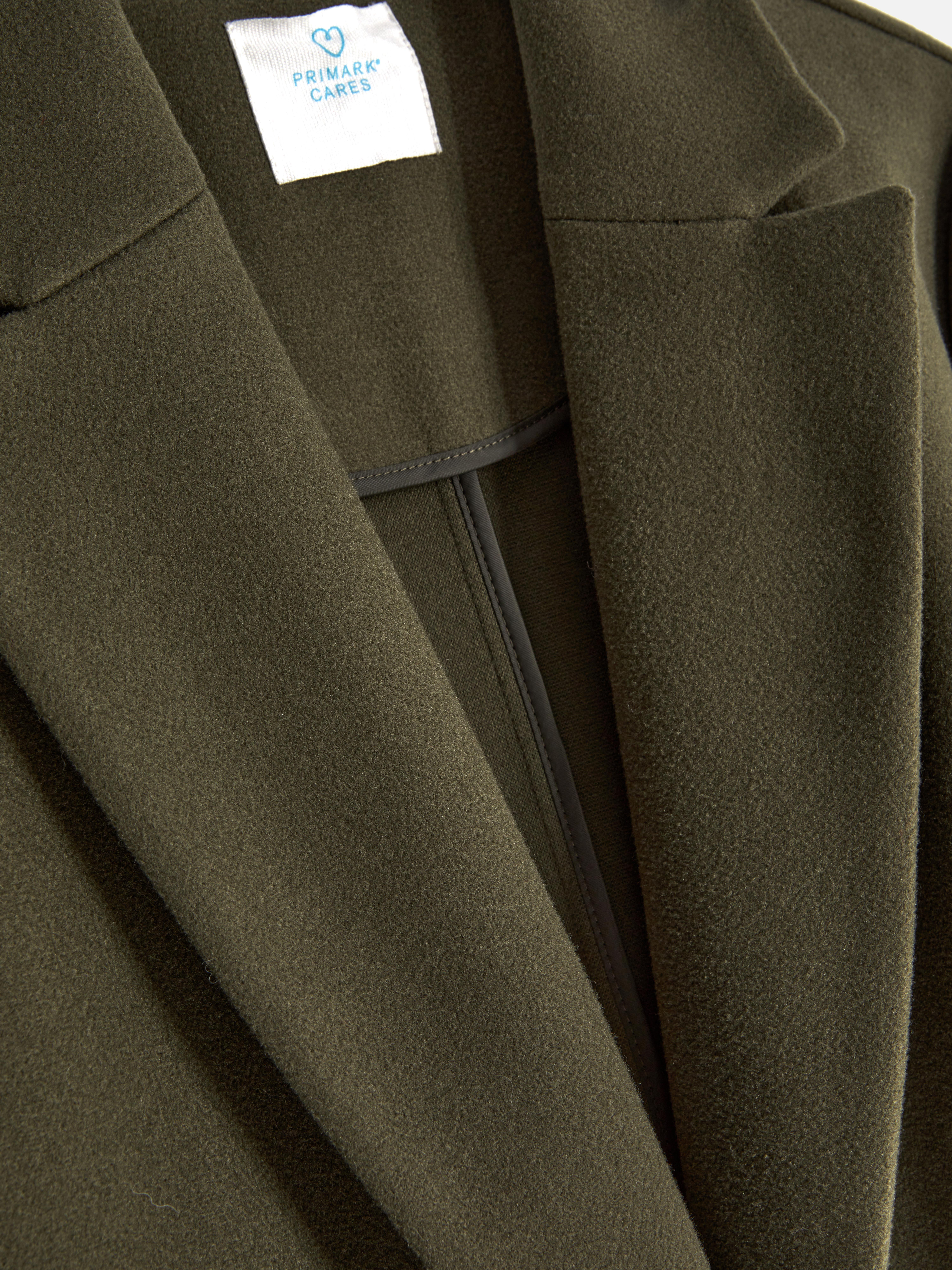Primark khaki coat sales