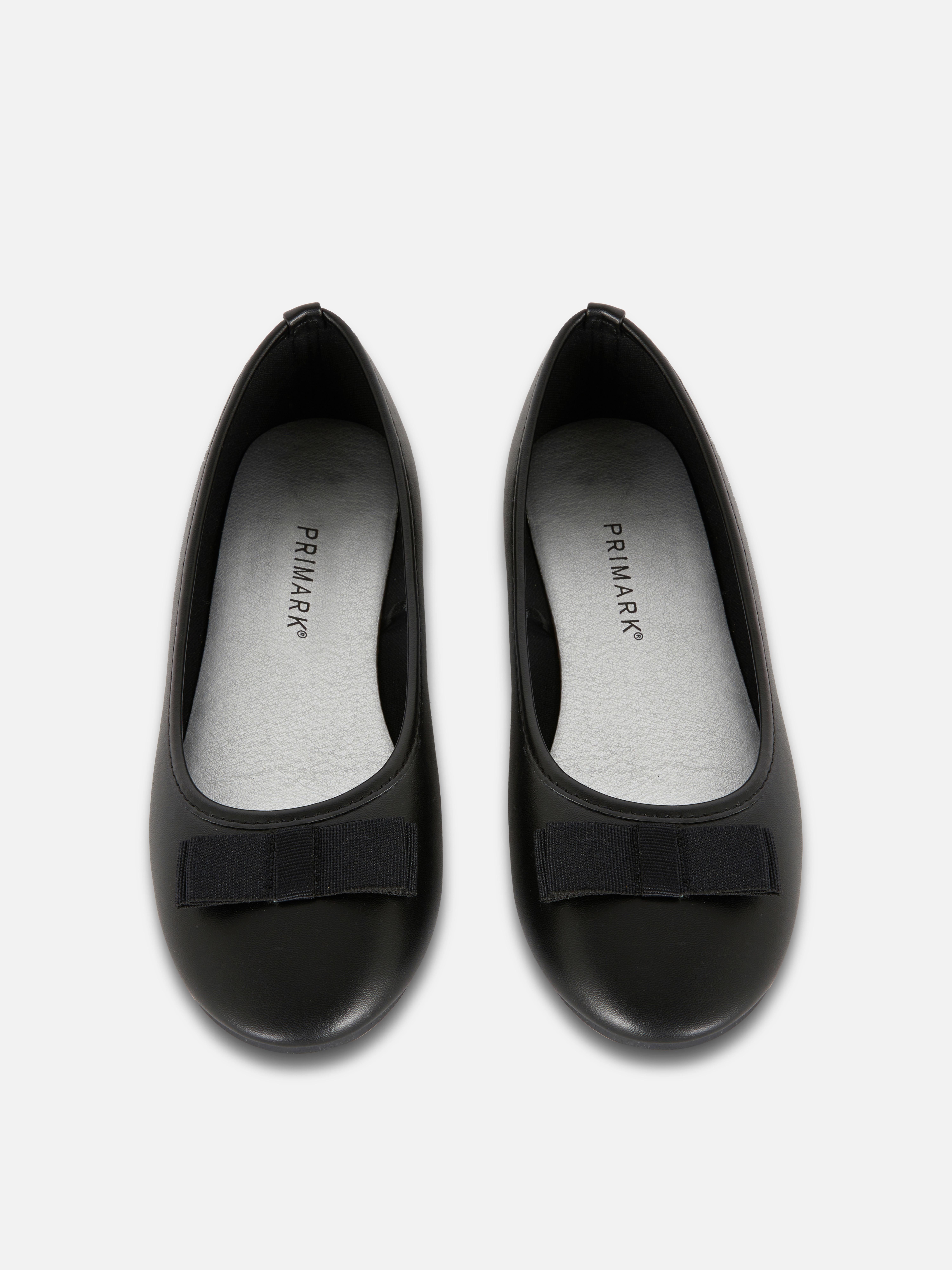 Girls Black Ribbon Detail Ballerinas Primark