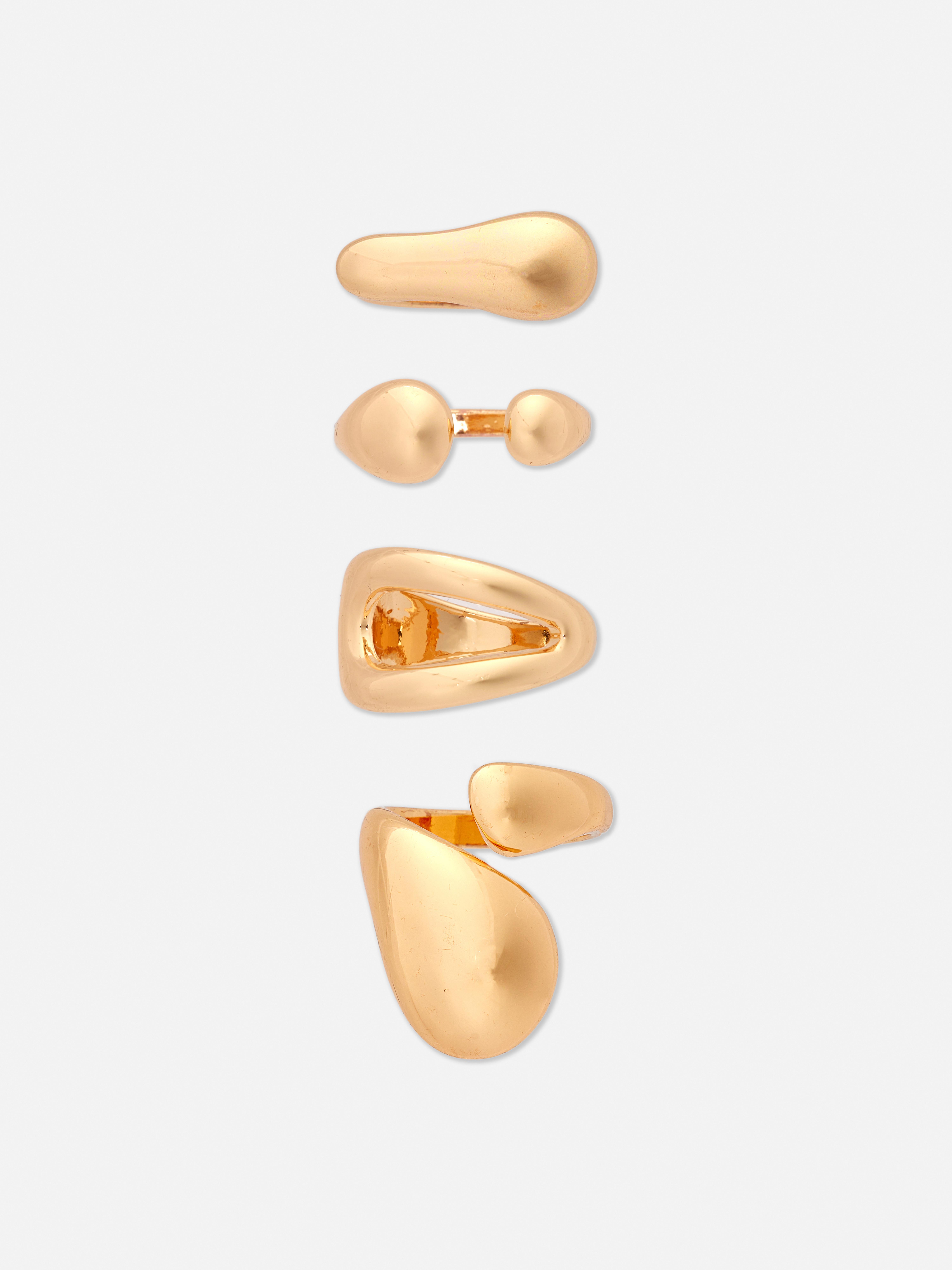 4 anelli impilabili scultorei Rita Ora
