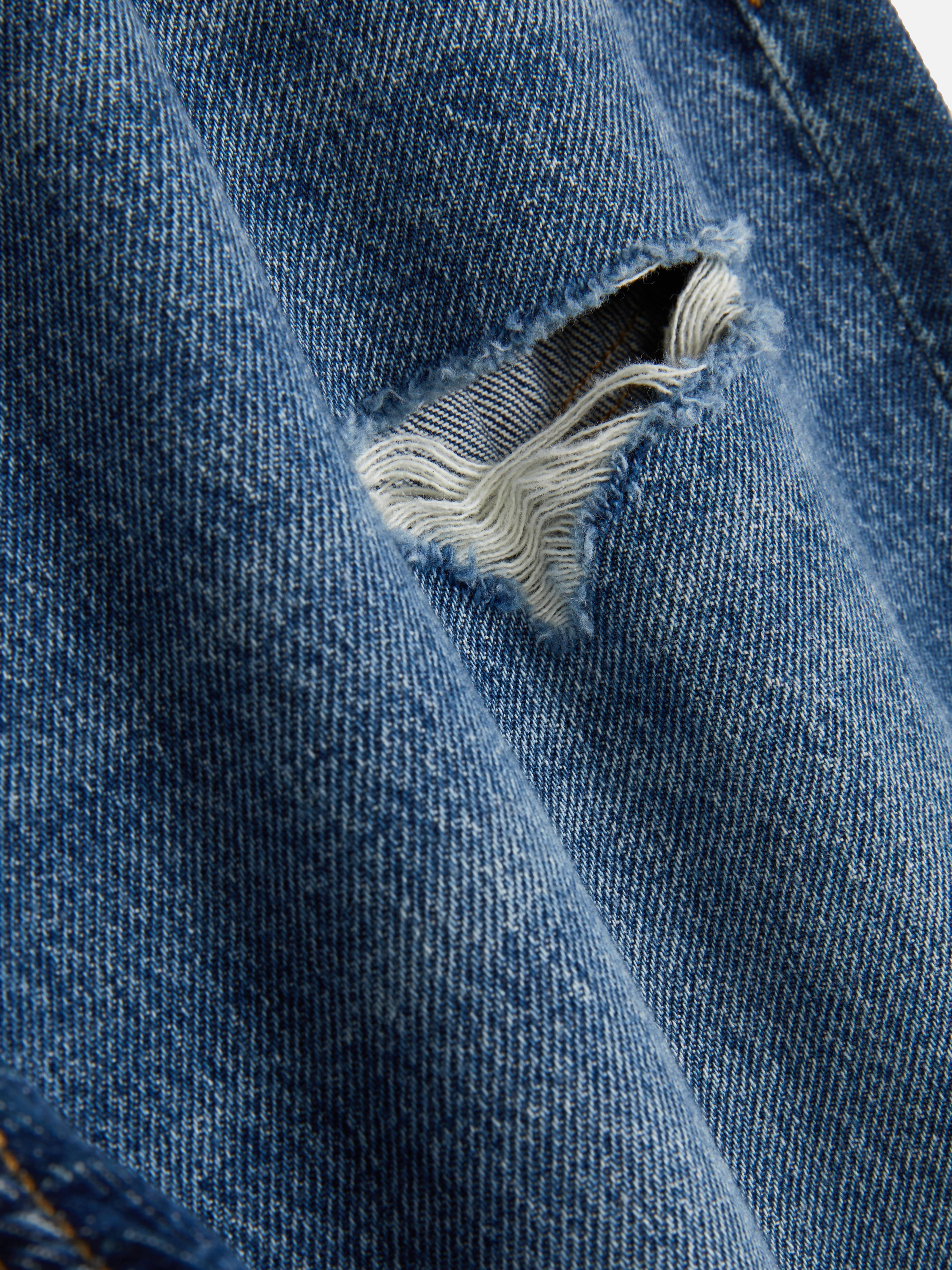Gescheurde spijkerbroek met hoge taille