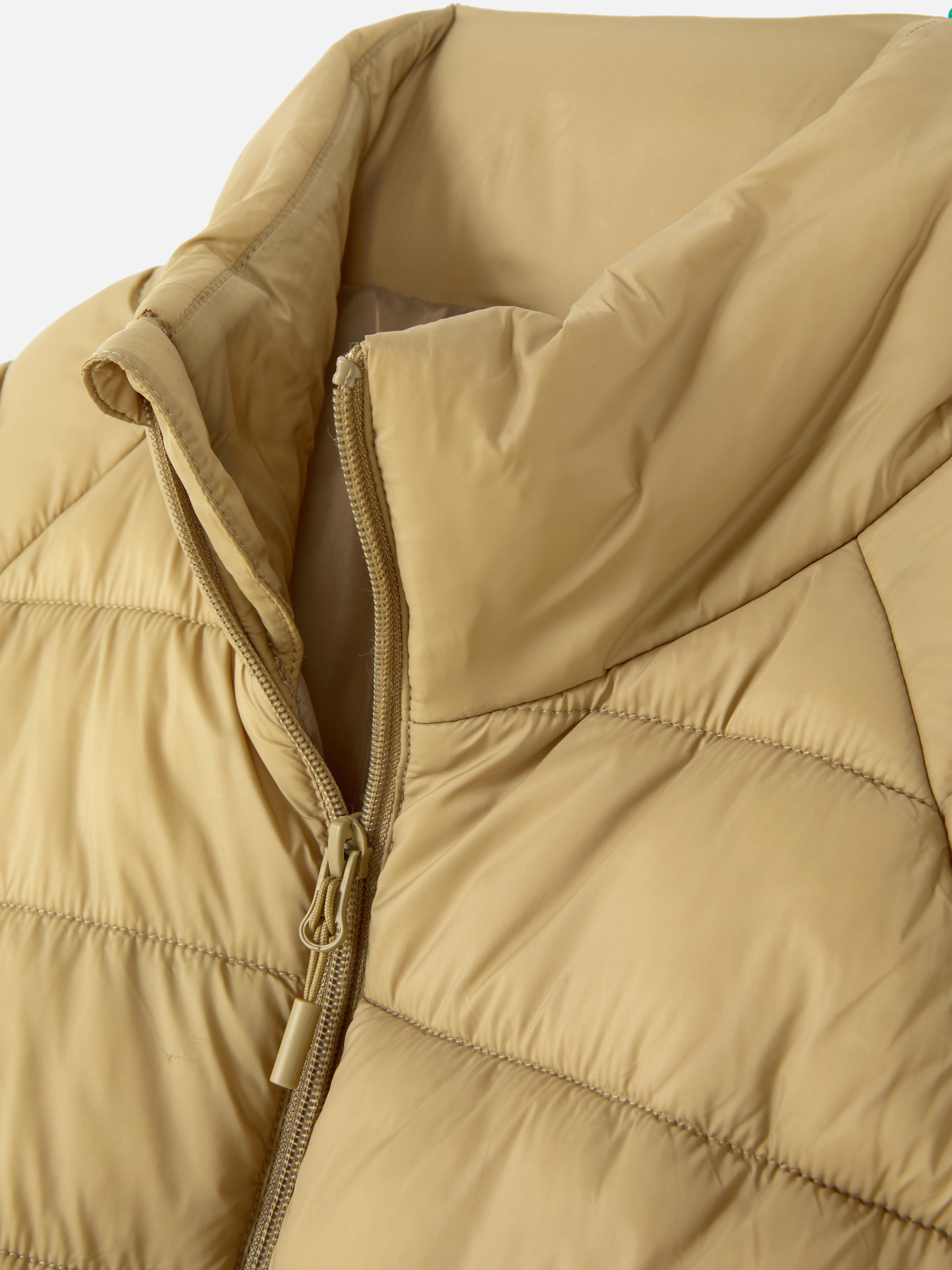 Men's Tan Funnel Neck Puffer Jacket Penneys