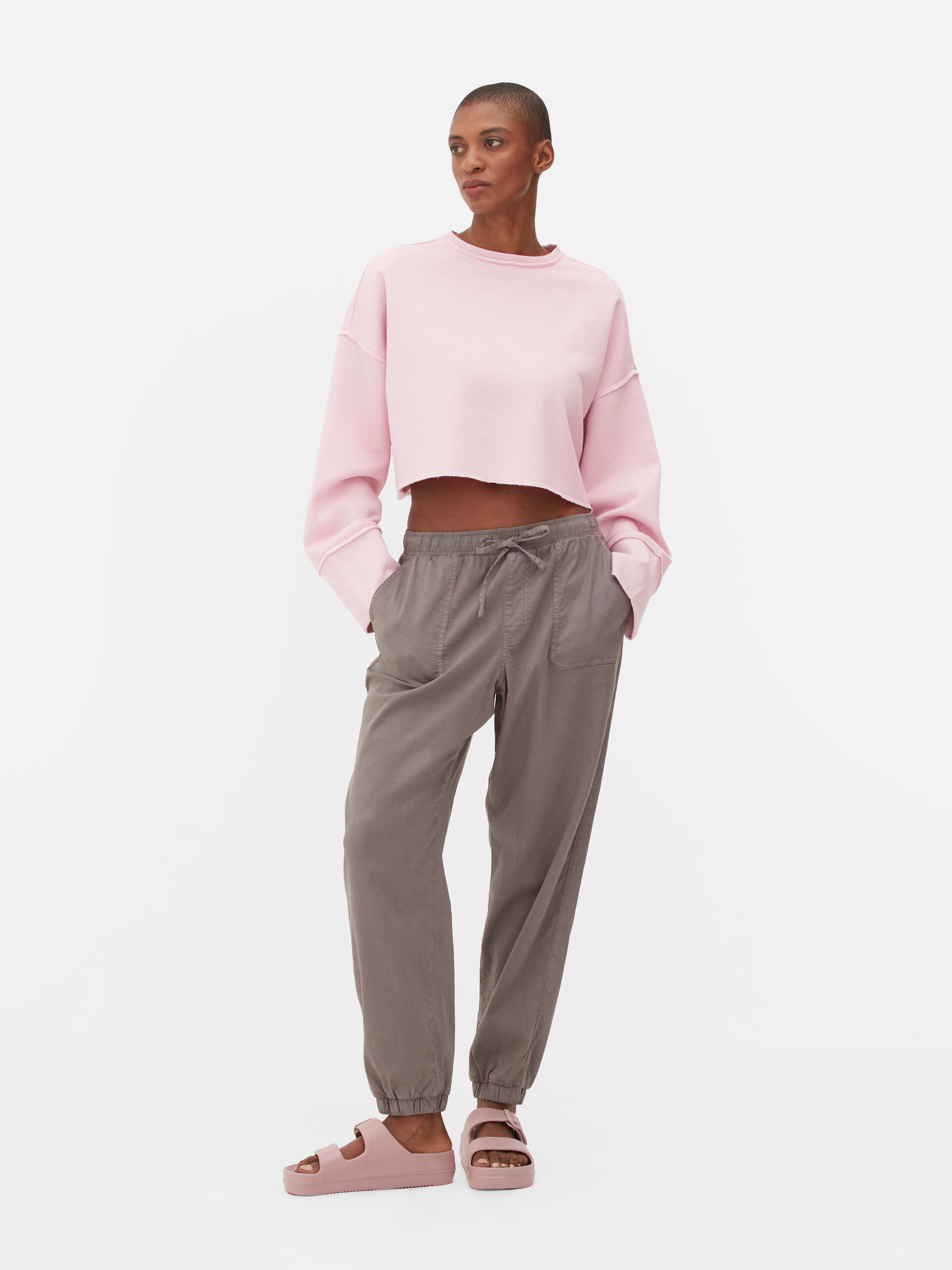 Pink sweatshirt best sale and pants