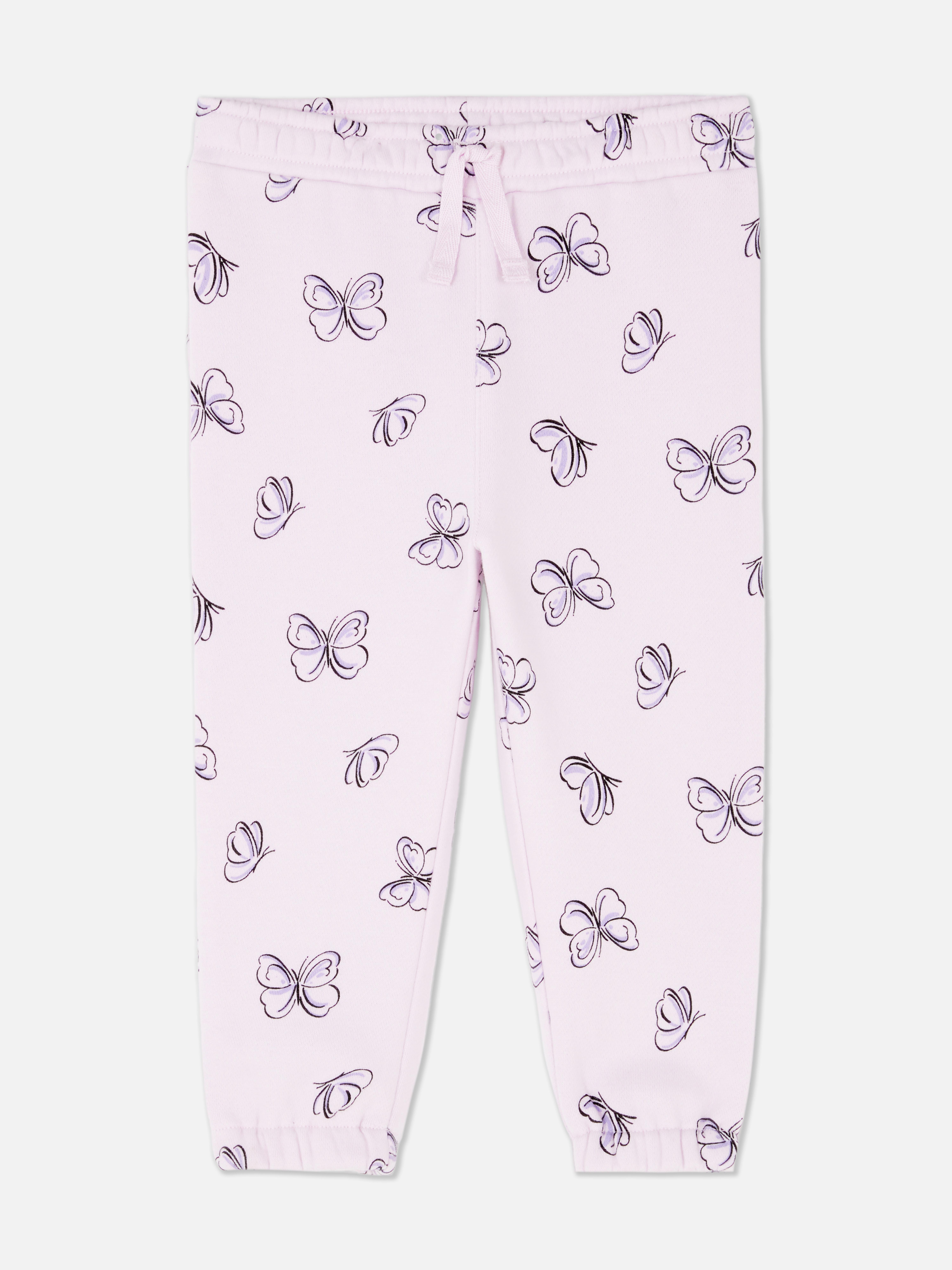 Matchende joggingbroek met boord en trekkoord