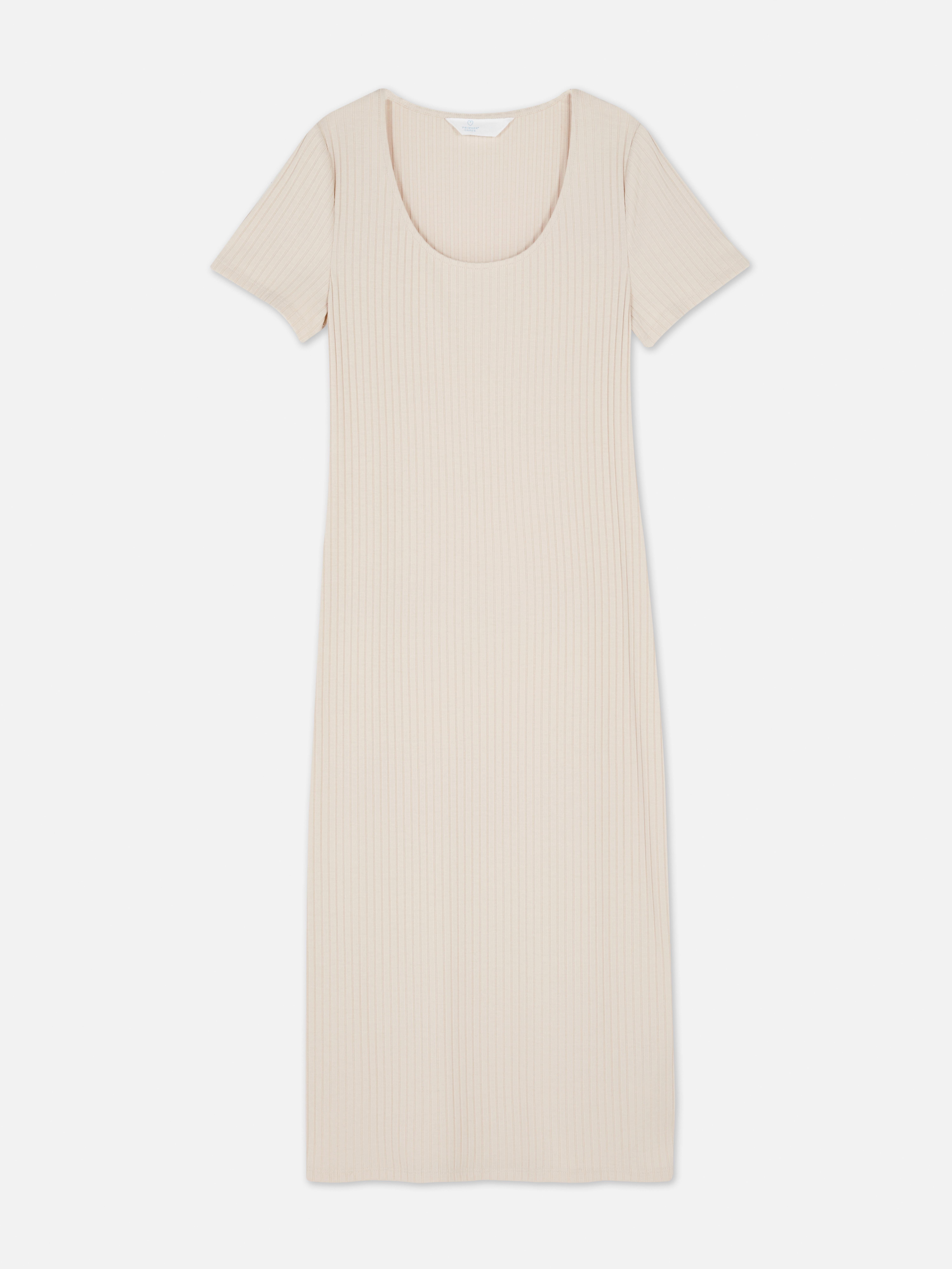 Přiléhavé žebrované midišaty