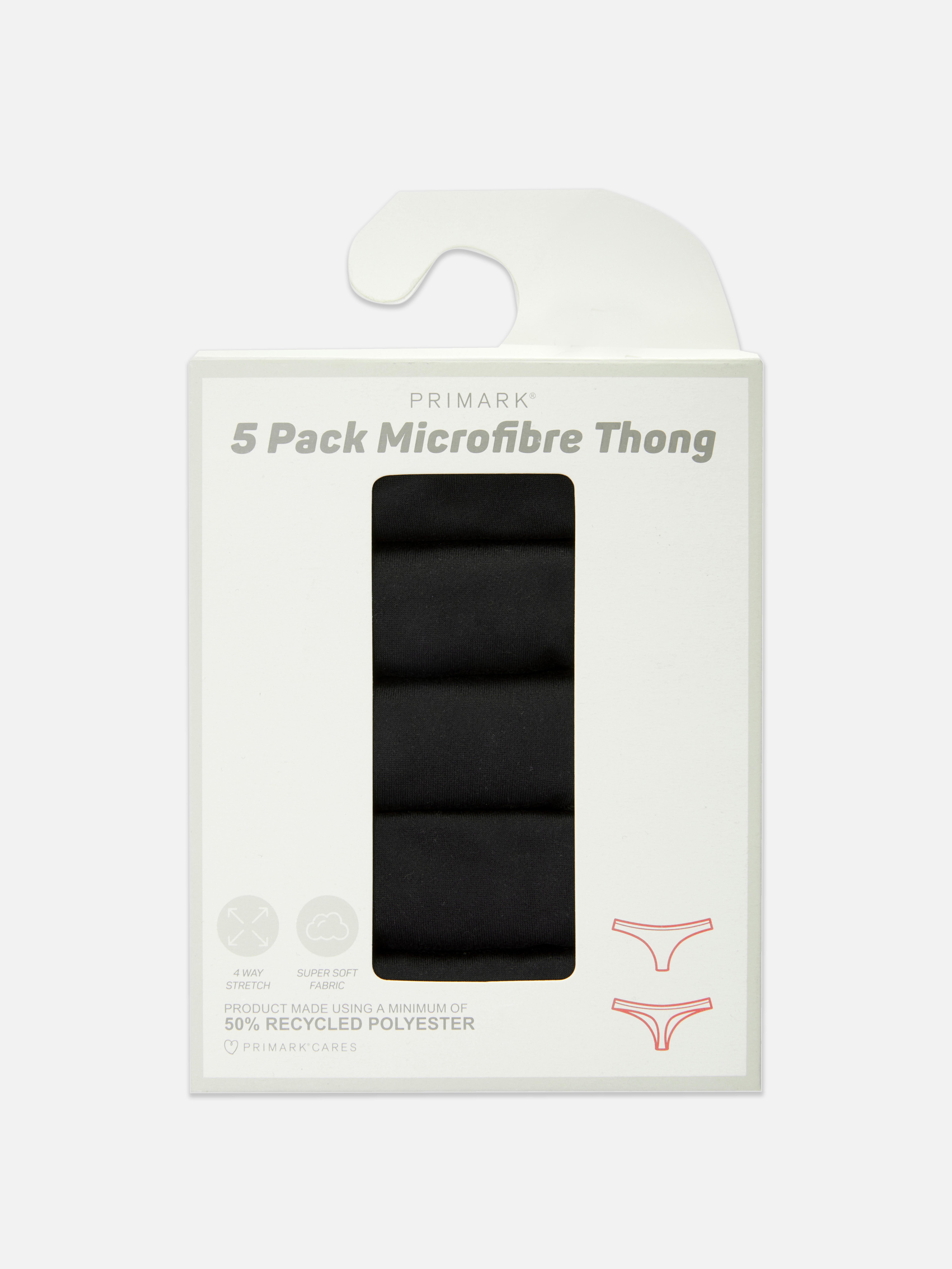 5pk Microfibre Thongs