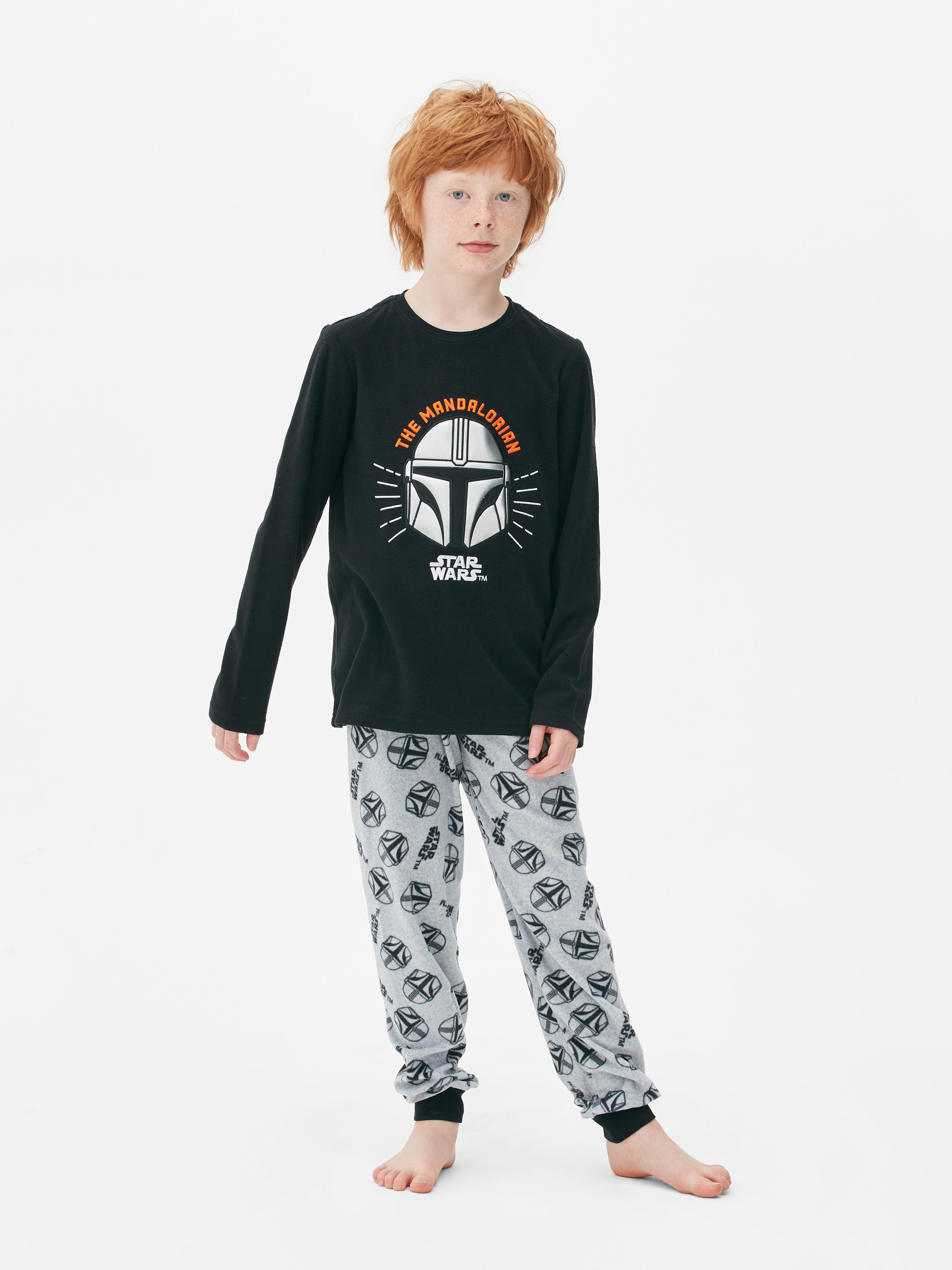 Boys Black Star Wars The Mandalorian Pyjama Set Primark