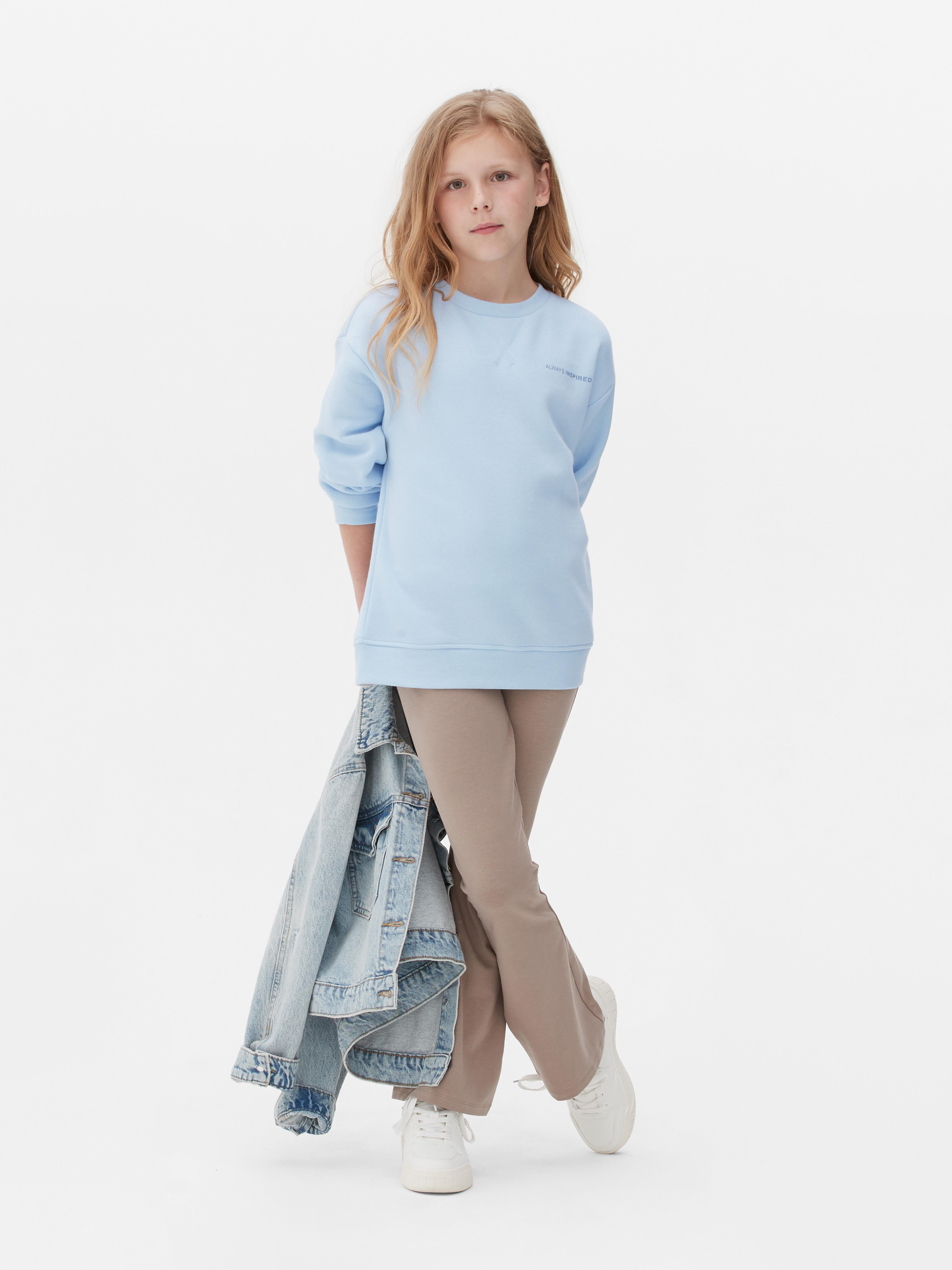 Pull-shirt Fille Primark Blanc Coton, Taille 2-3 Ans, Manches Longues, Col Roulé