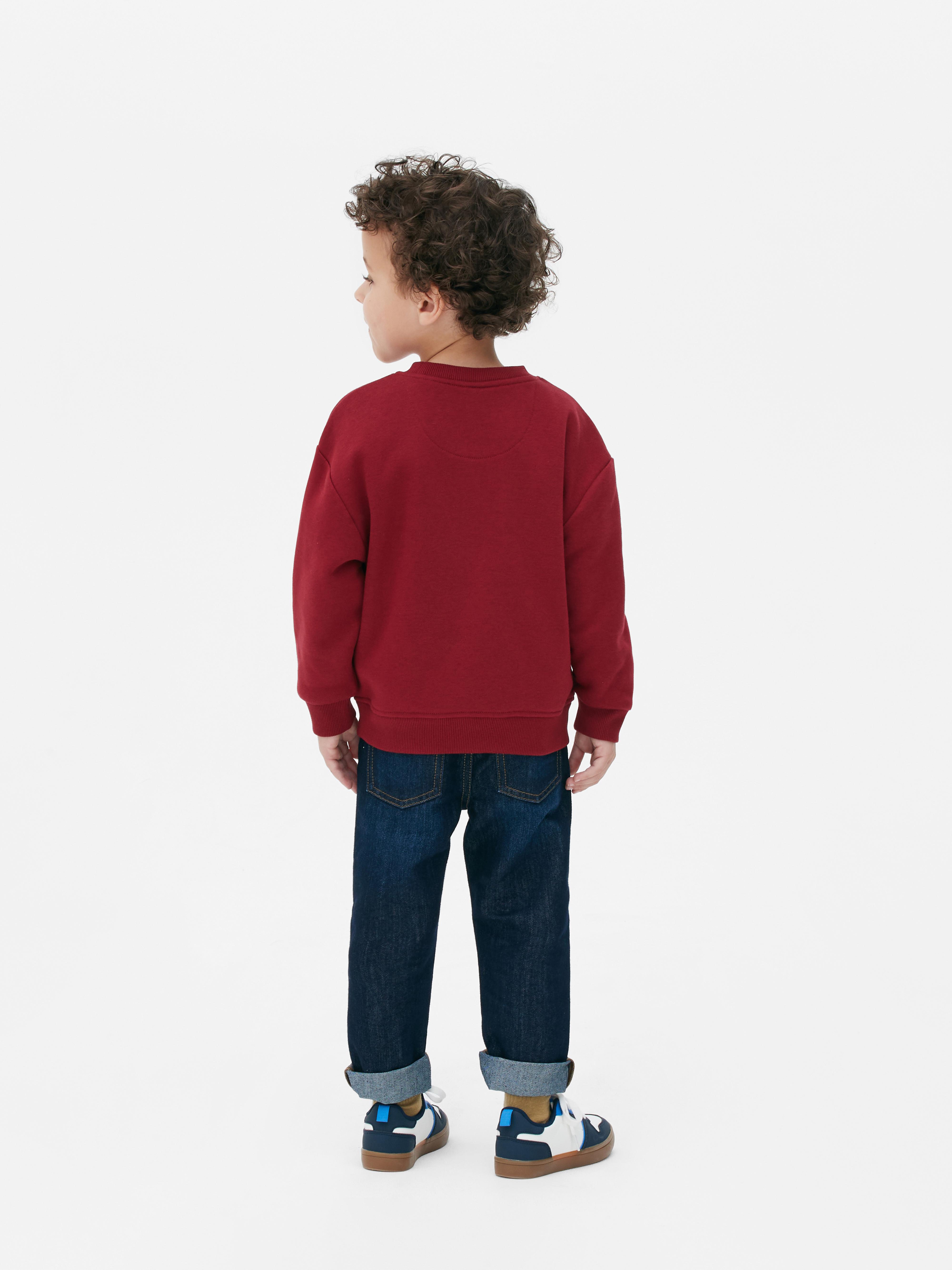 Rundhals-Sweatshirt mit Grafik - Burgunderrot - Jungen | Primark