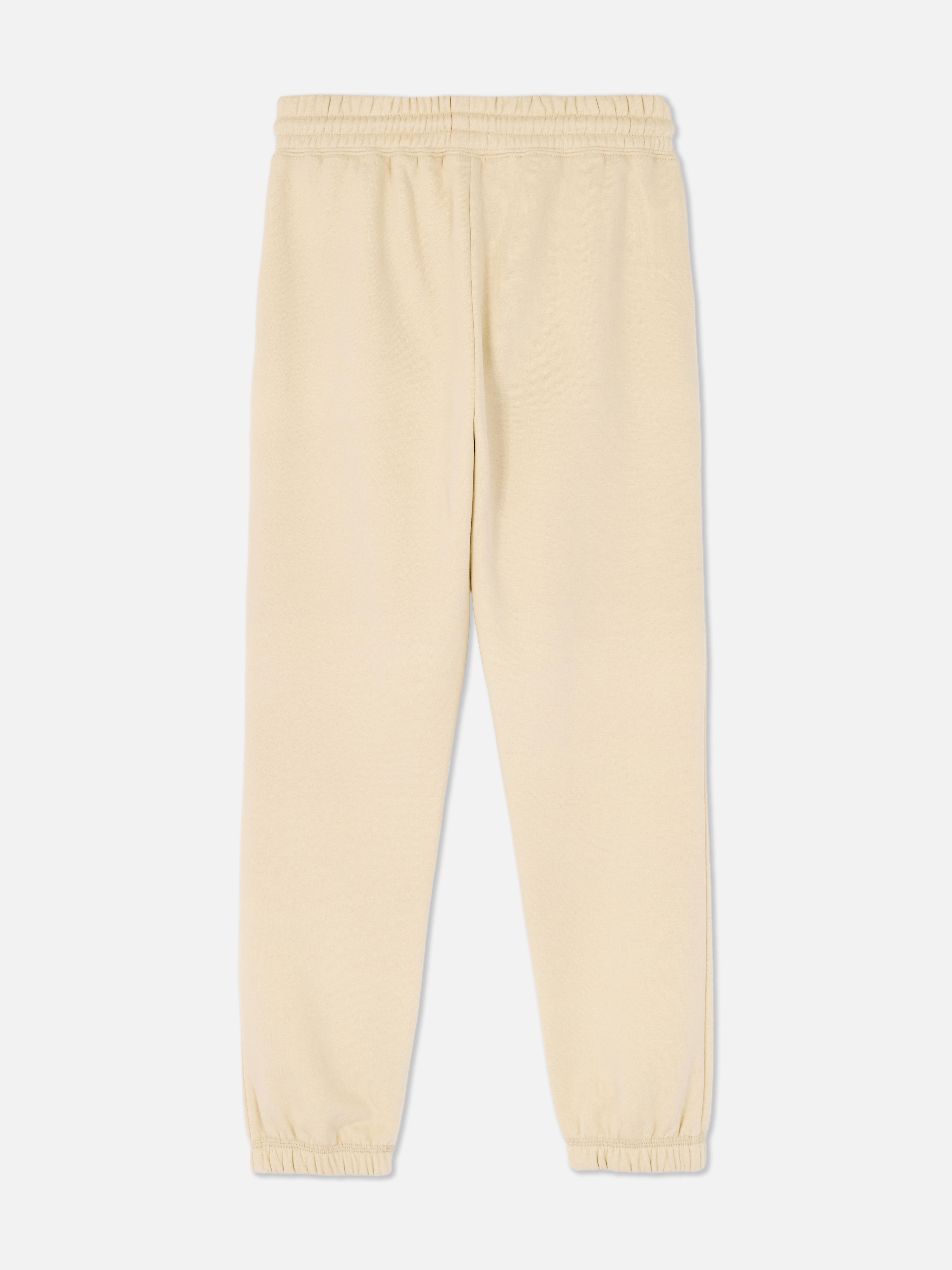 Joggingbroek met trekkoord en boorden