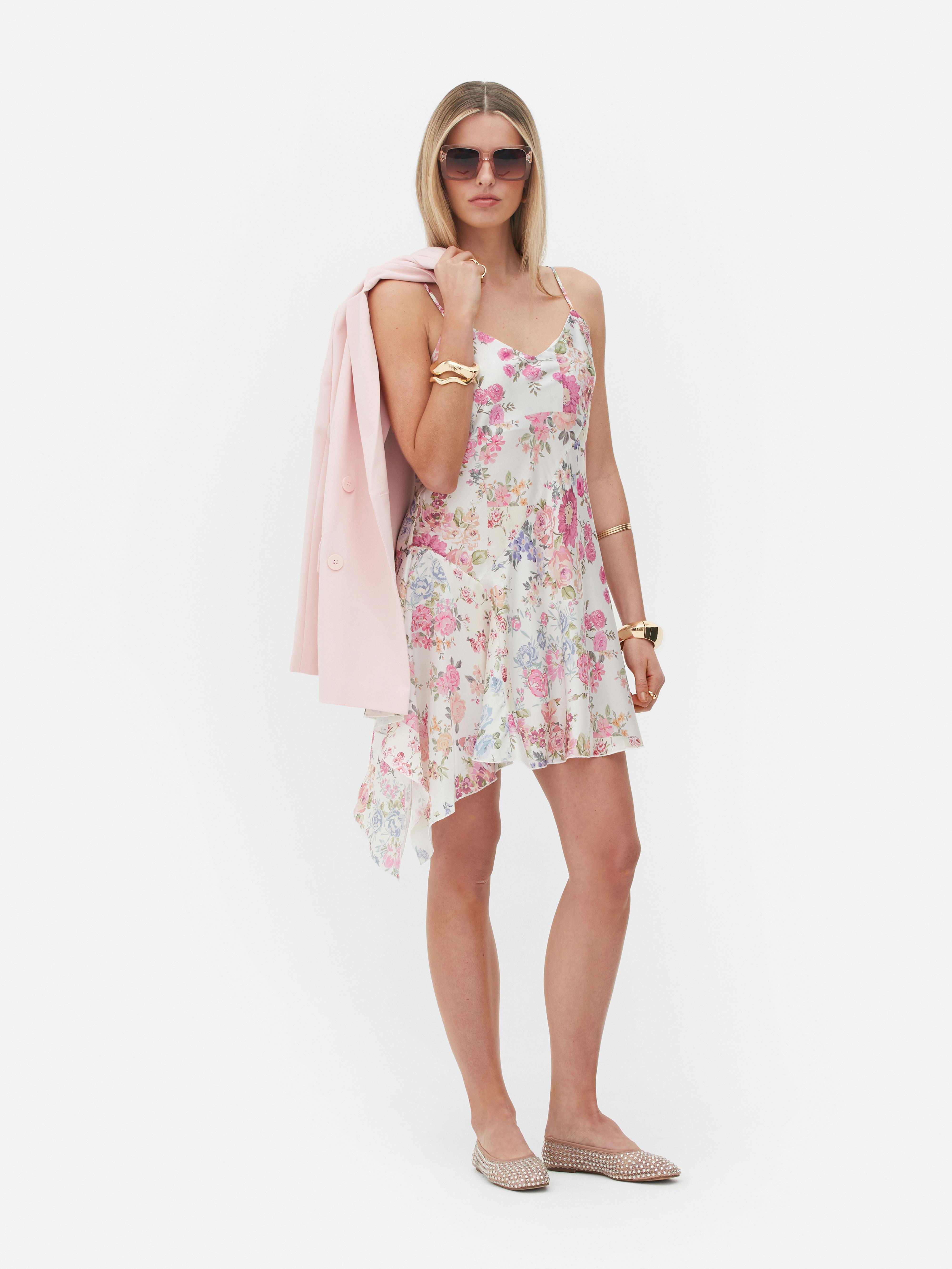 Rita Ora Floral Ruffle Mini Dress