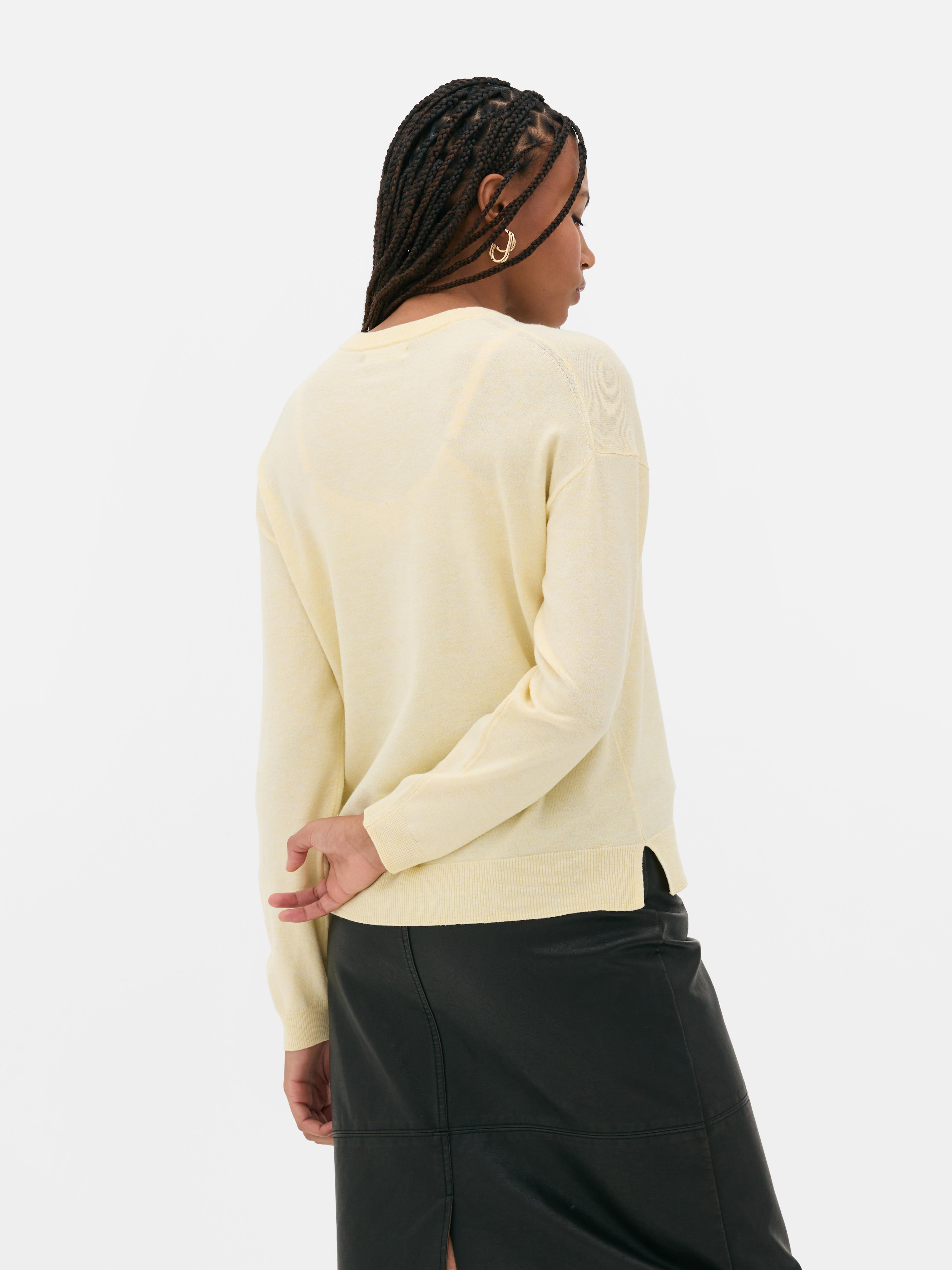 Fine Knit Crew Neck Jumper