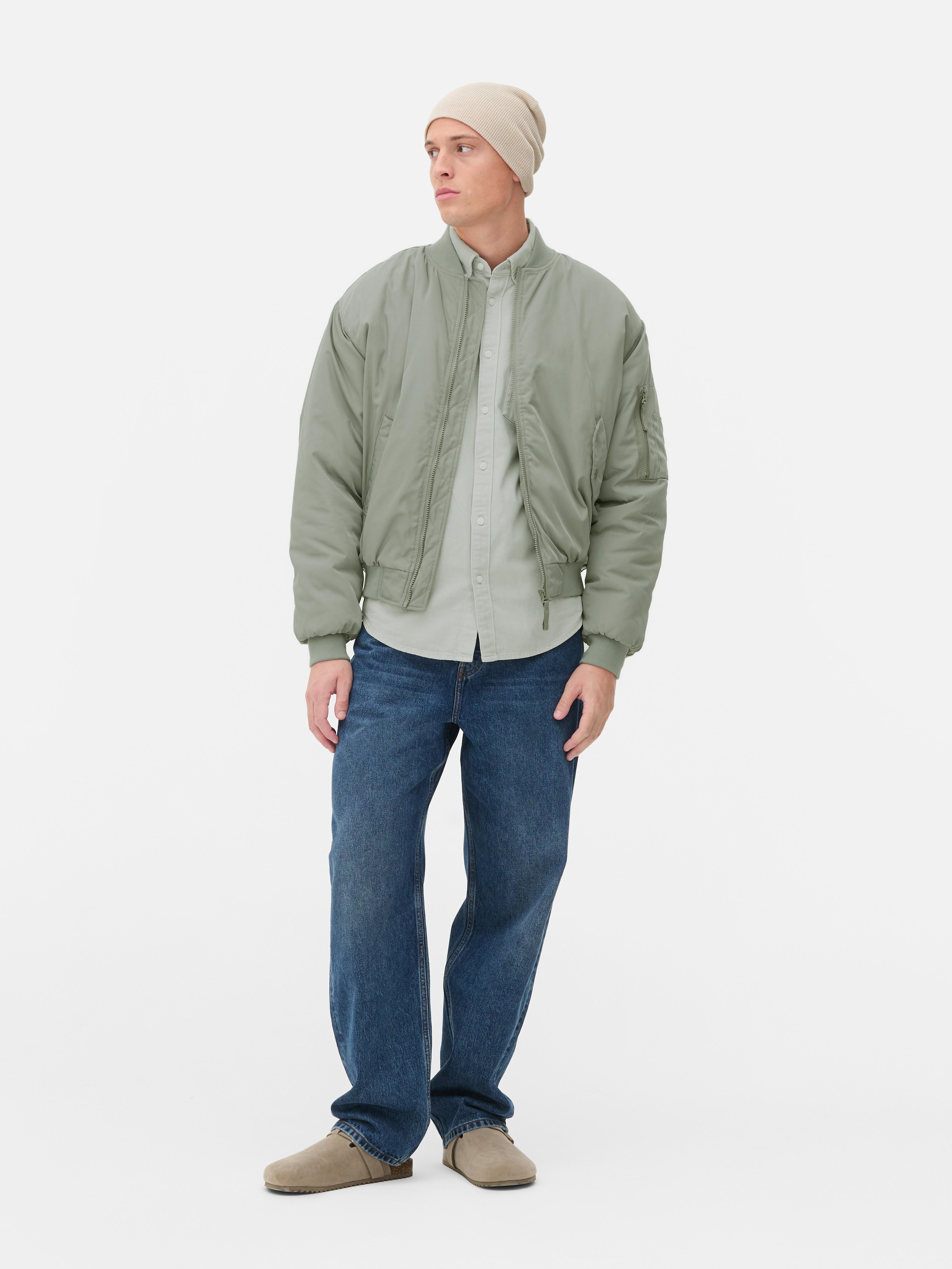 Men s Khaki Classic Bomber Jacket Penneys