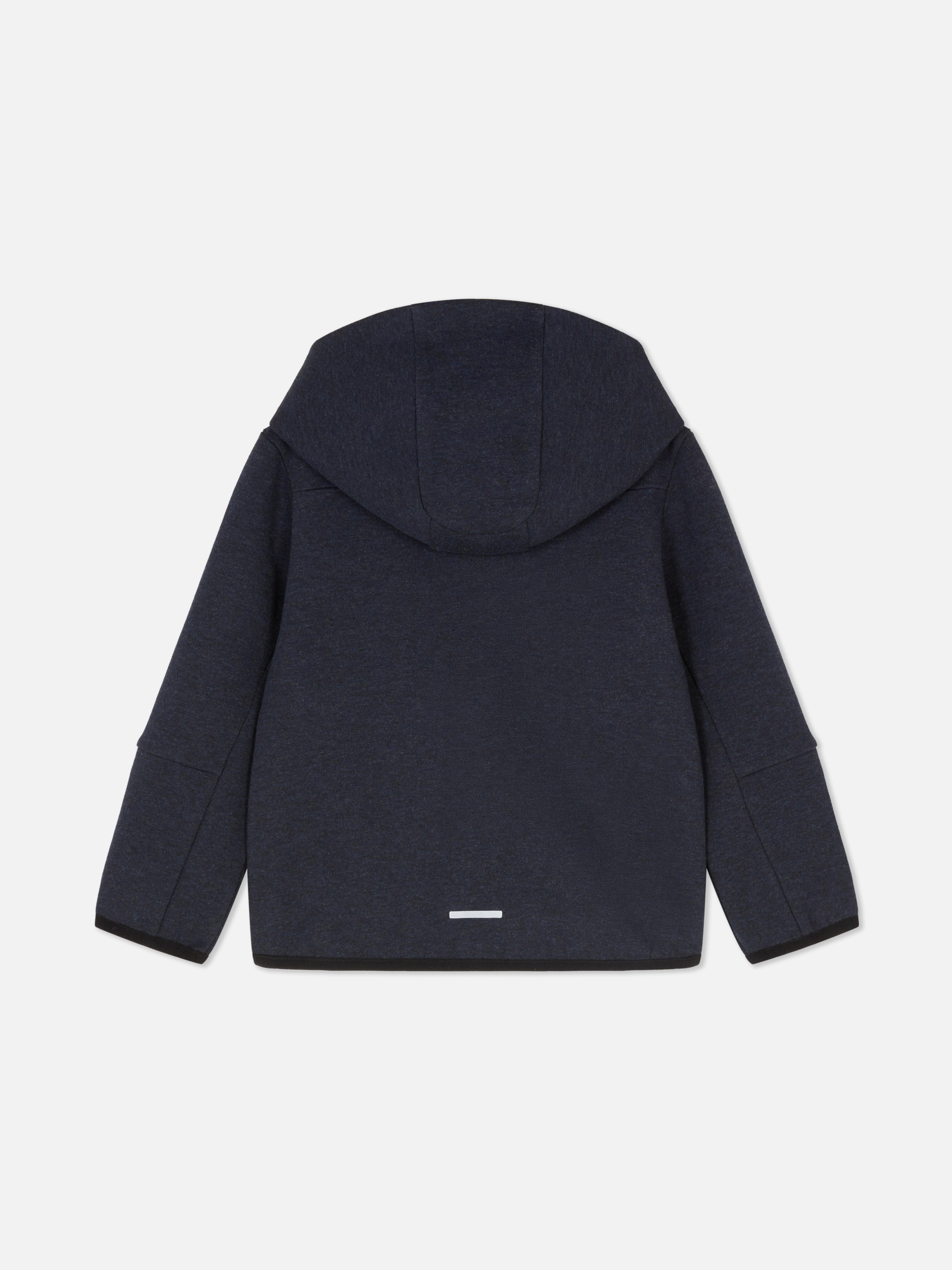 Sudadera reforzada con capucha y cremallera