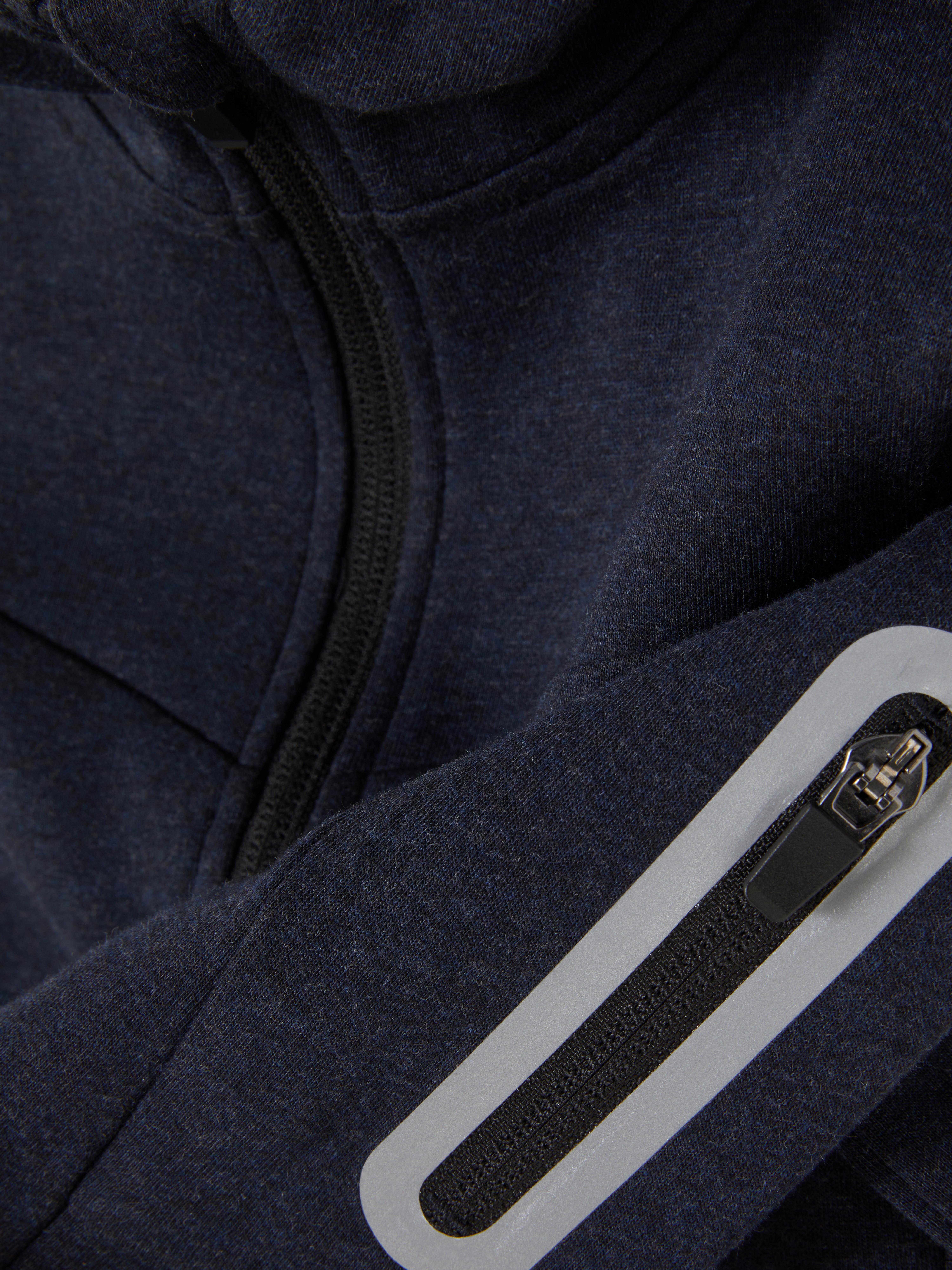 Sudadera reforzada con capucha y cremallera