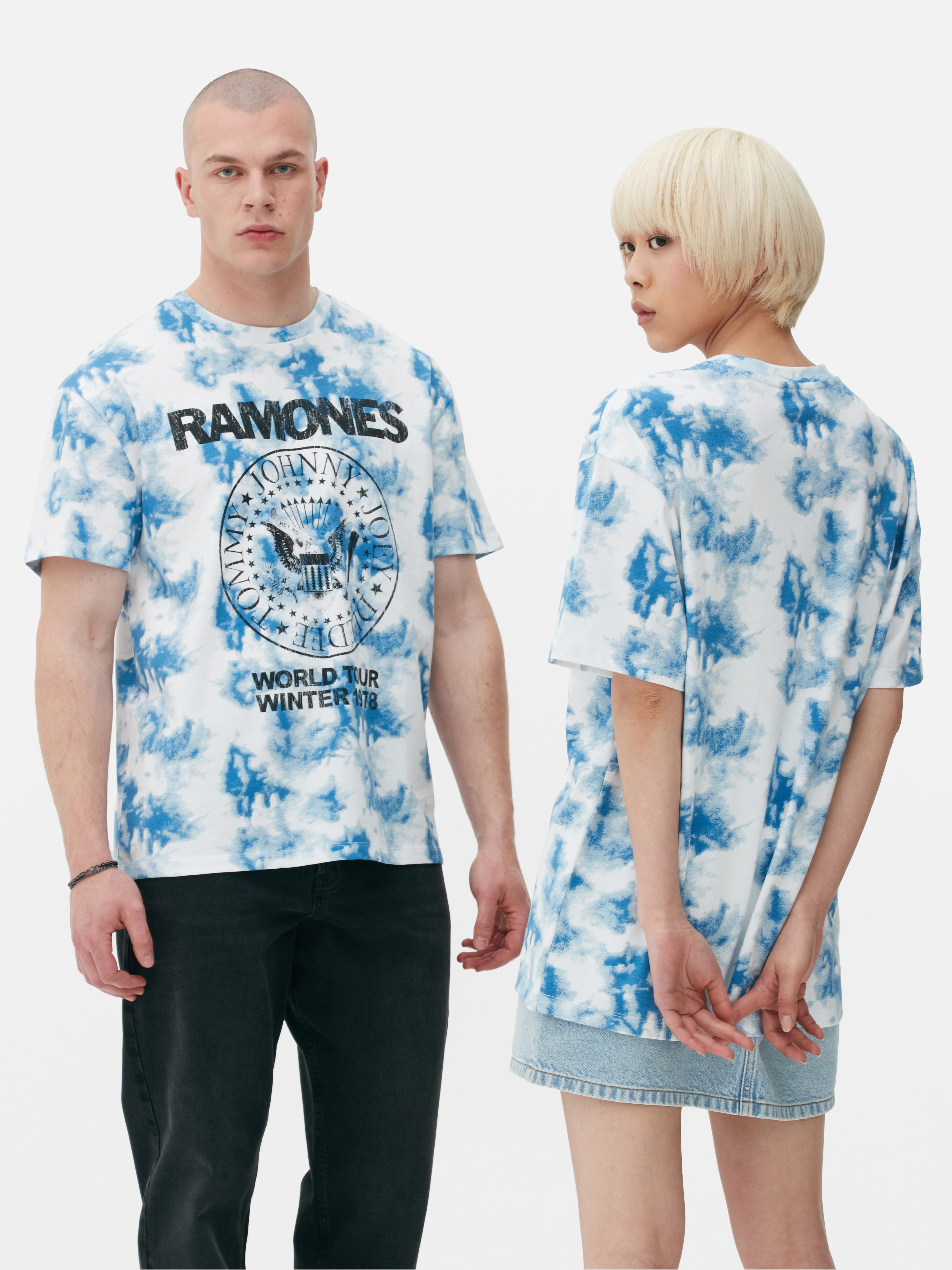„Ramones“ T-Shirt in Batikoptik
