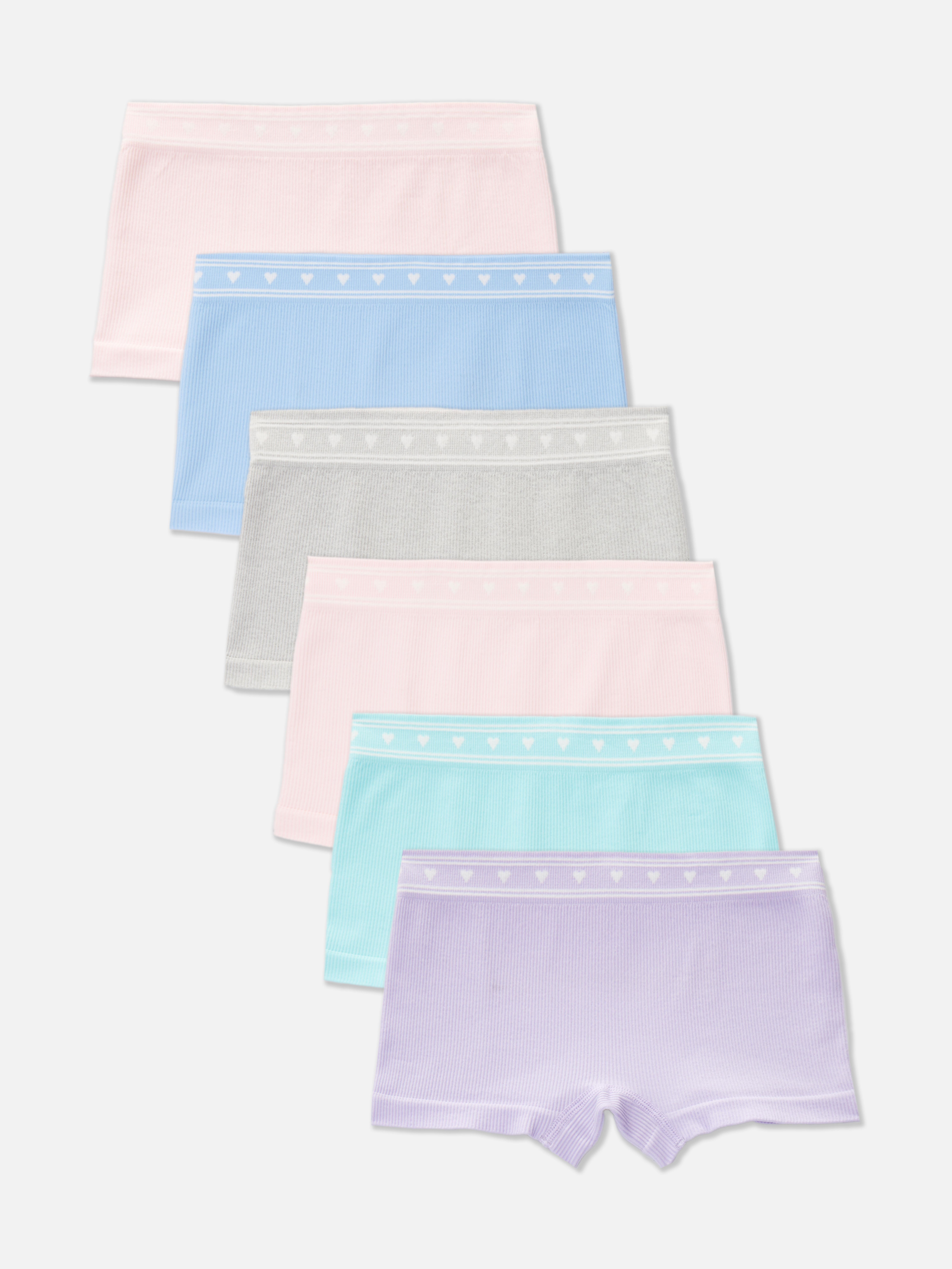 6pk Seamless Heart Waistband Boxer Briefs