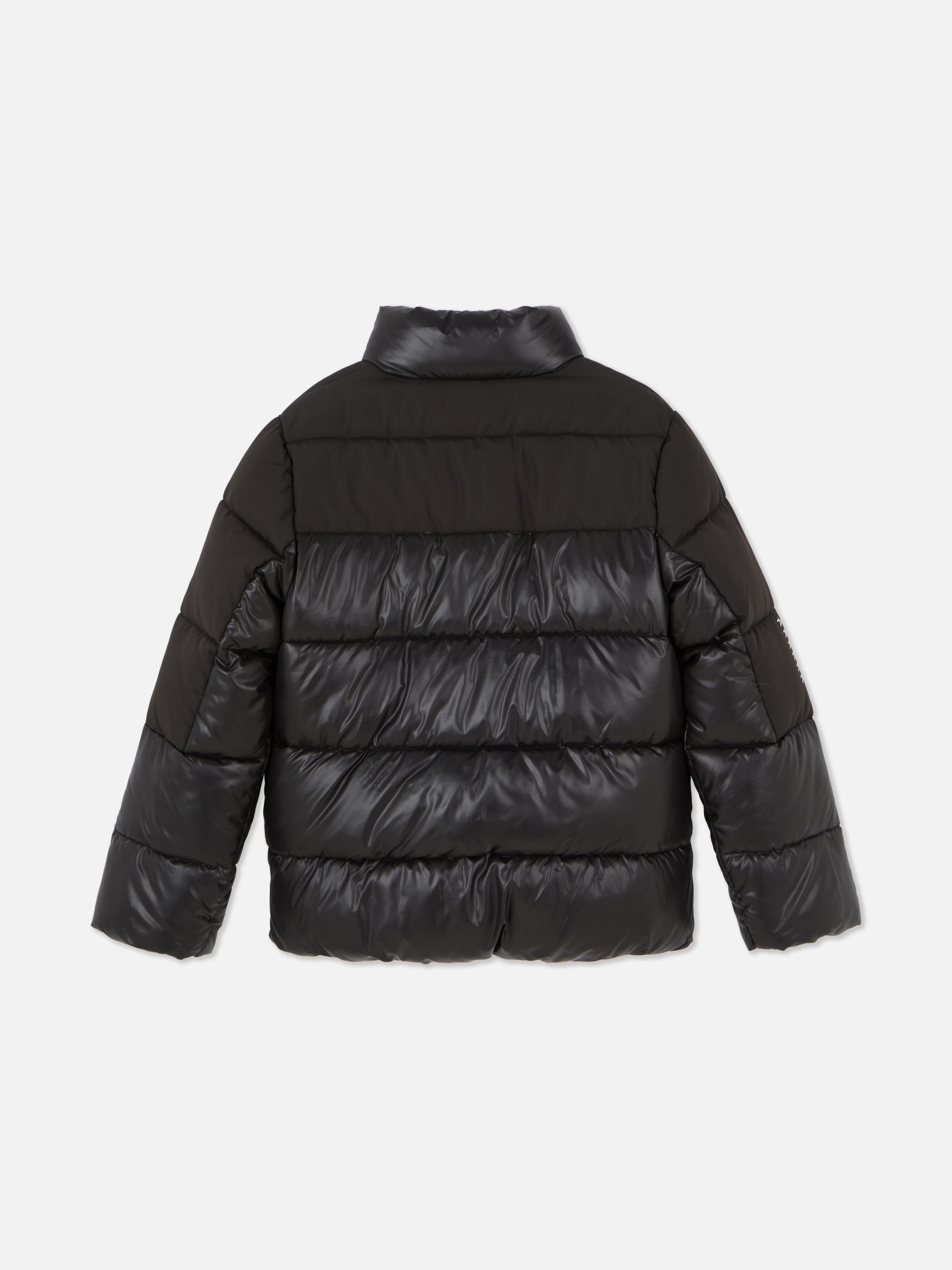 Boys Black PlayStation Puffer Jacket Primark