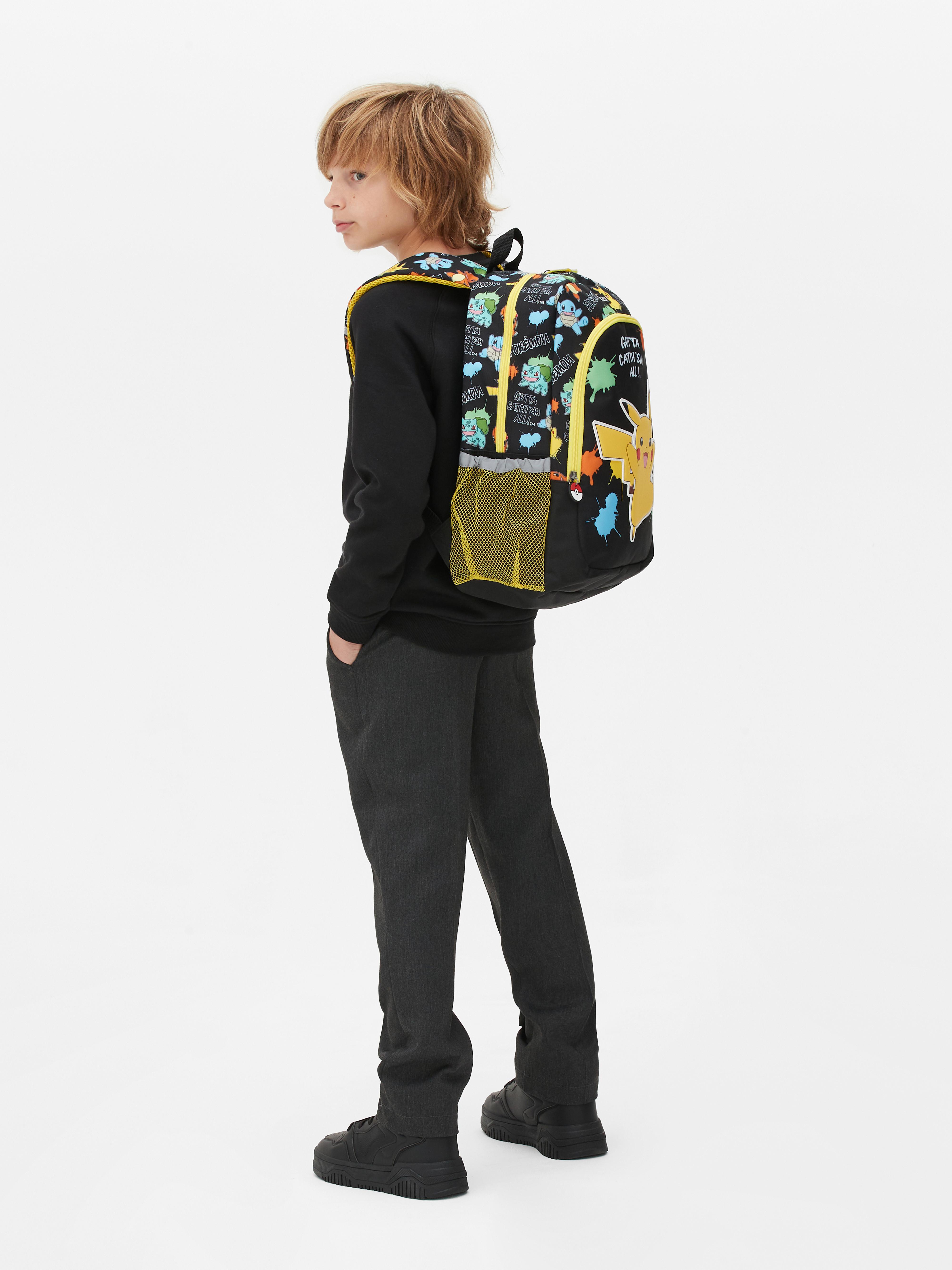 Black Pokemon School Backpack Primark