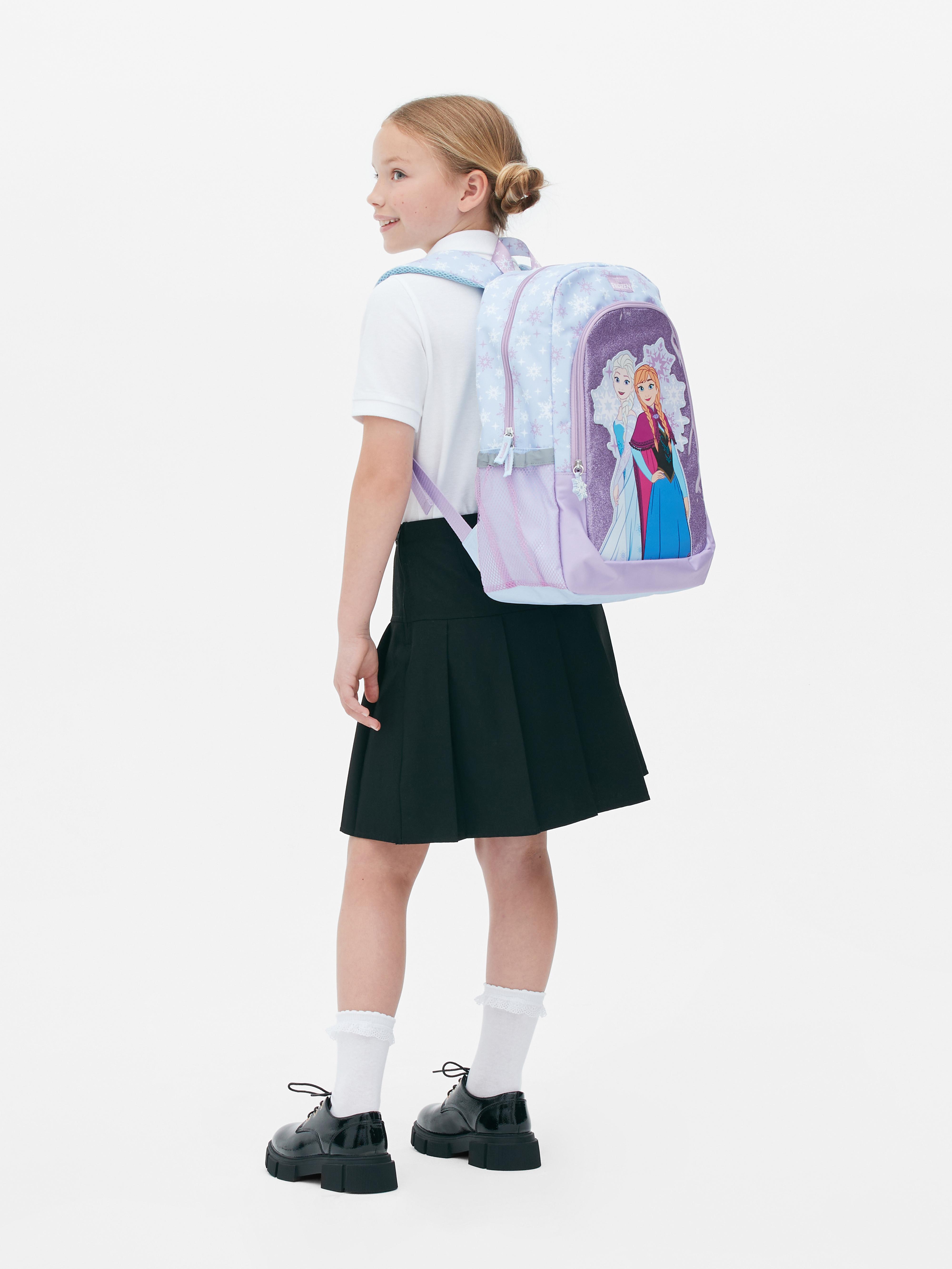 Mochila escolar com brilho Disney Frozen Lilas Rapariga Primark