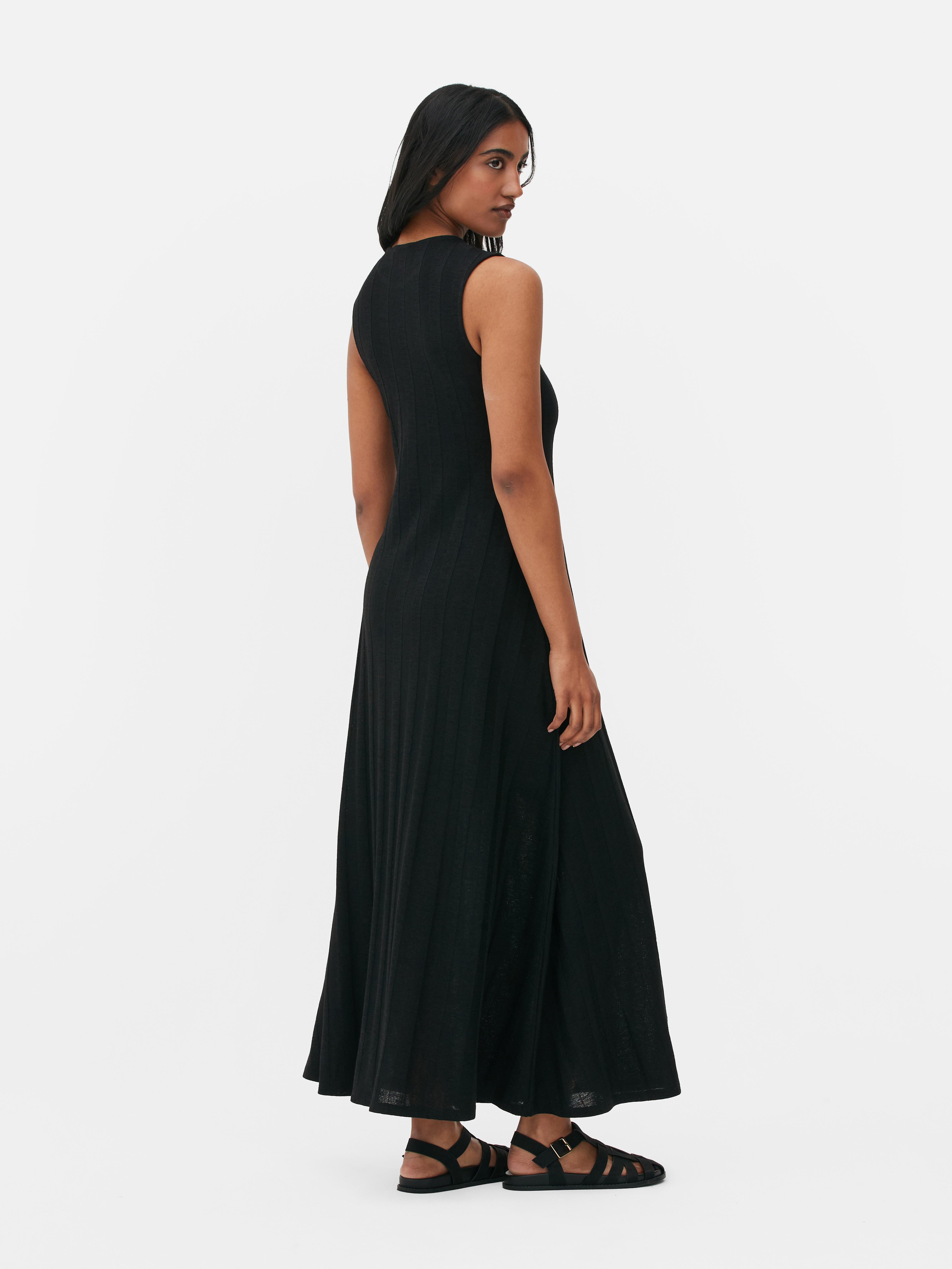 Womens Brown Textured Stripe Sleeveless Maxi Dress | Primark
