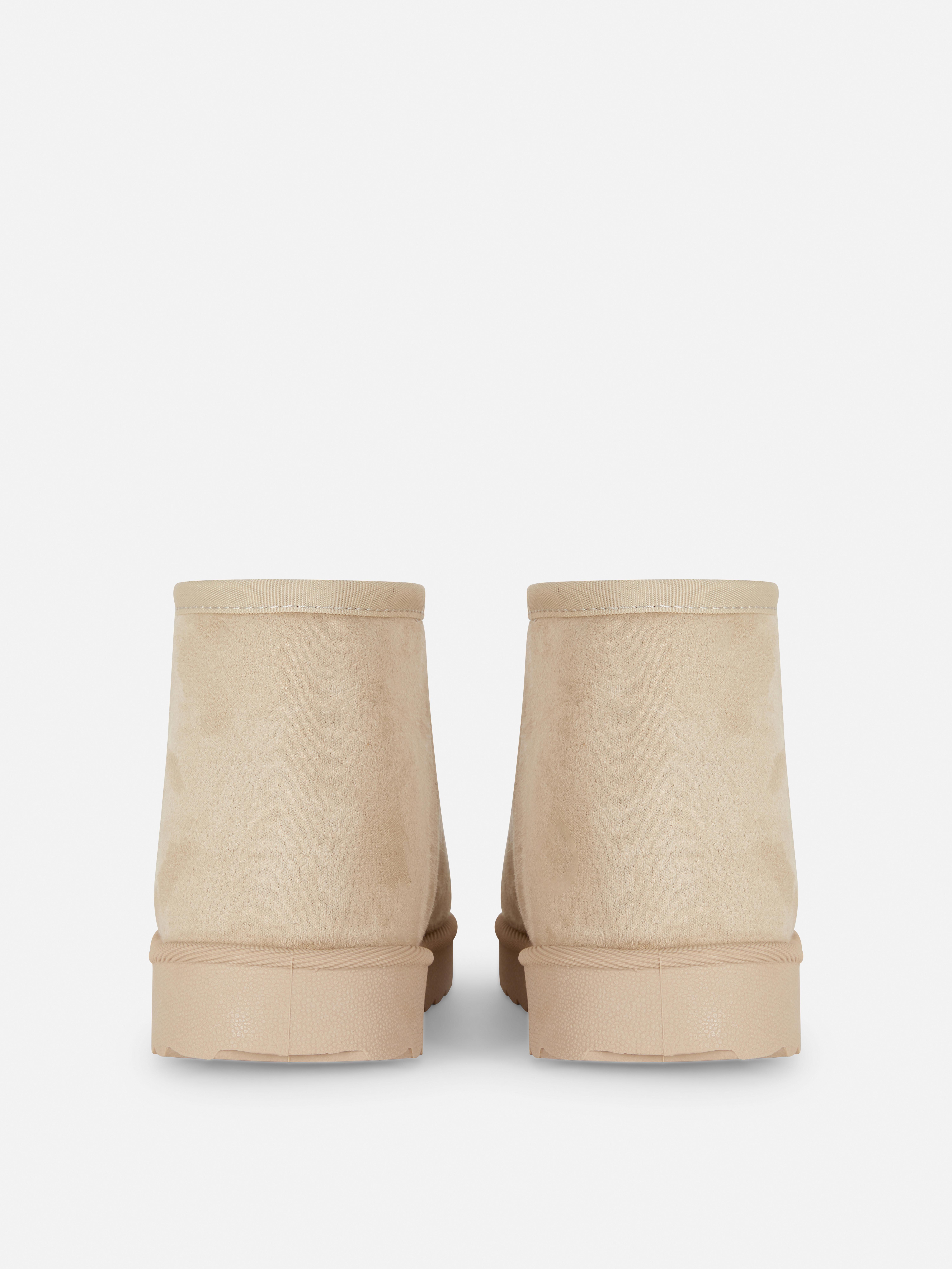 Faux Suede Ankle Boots