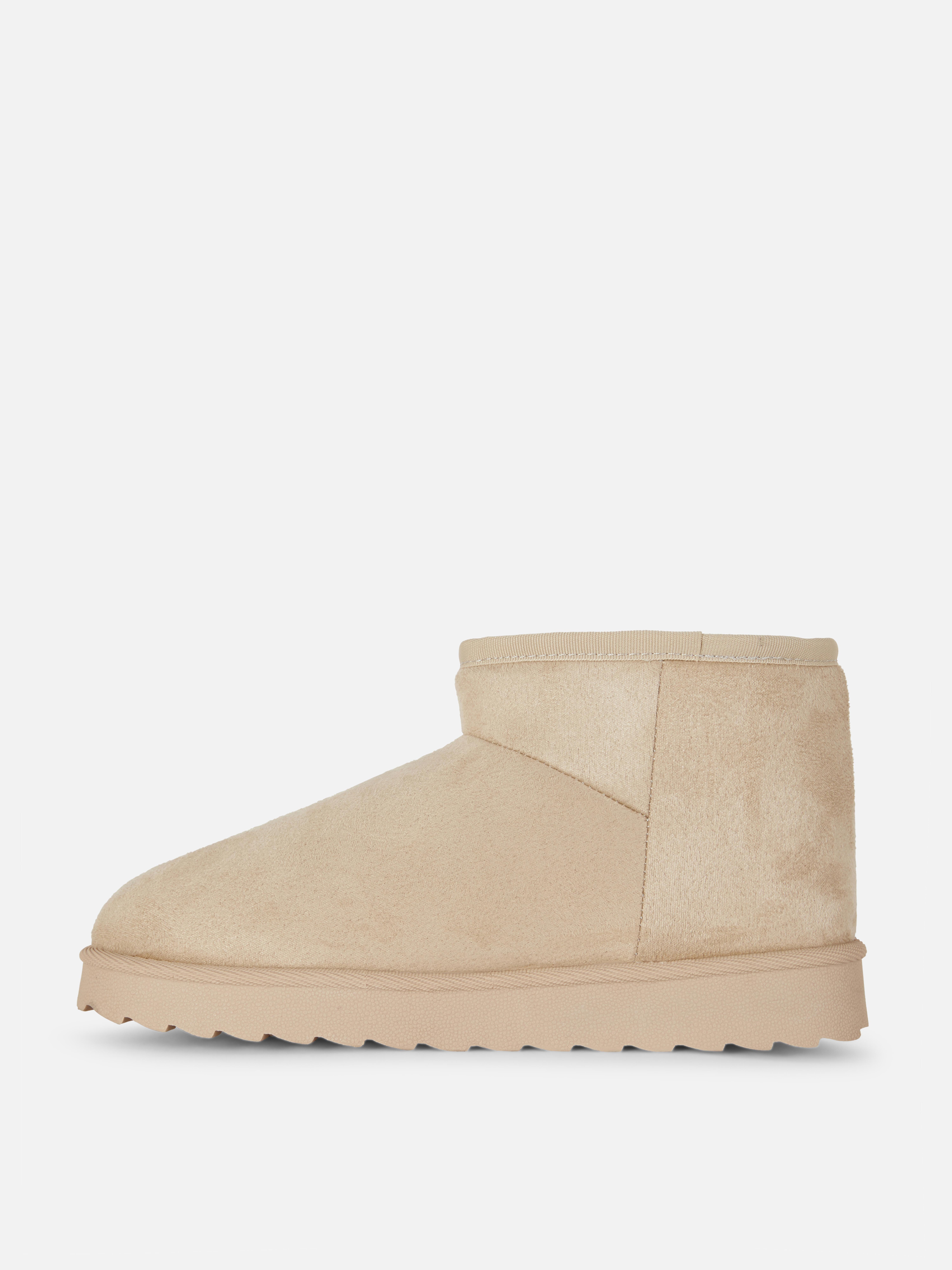 Faux Suede Ankle Boots