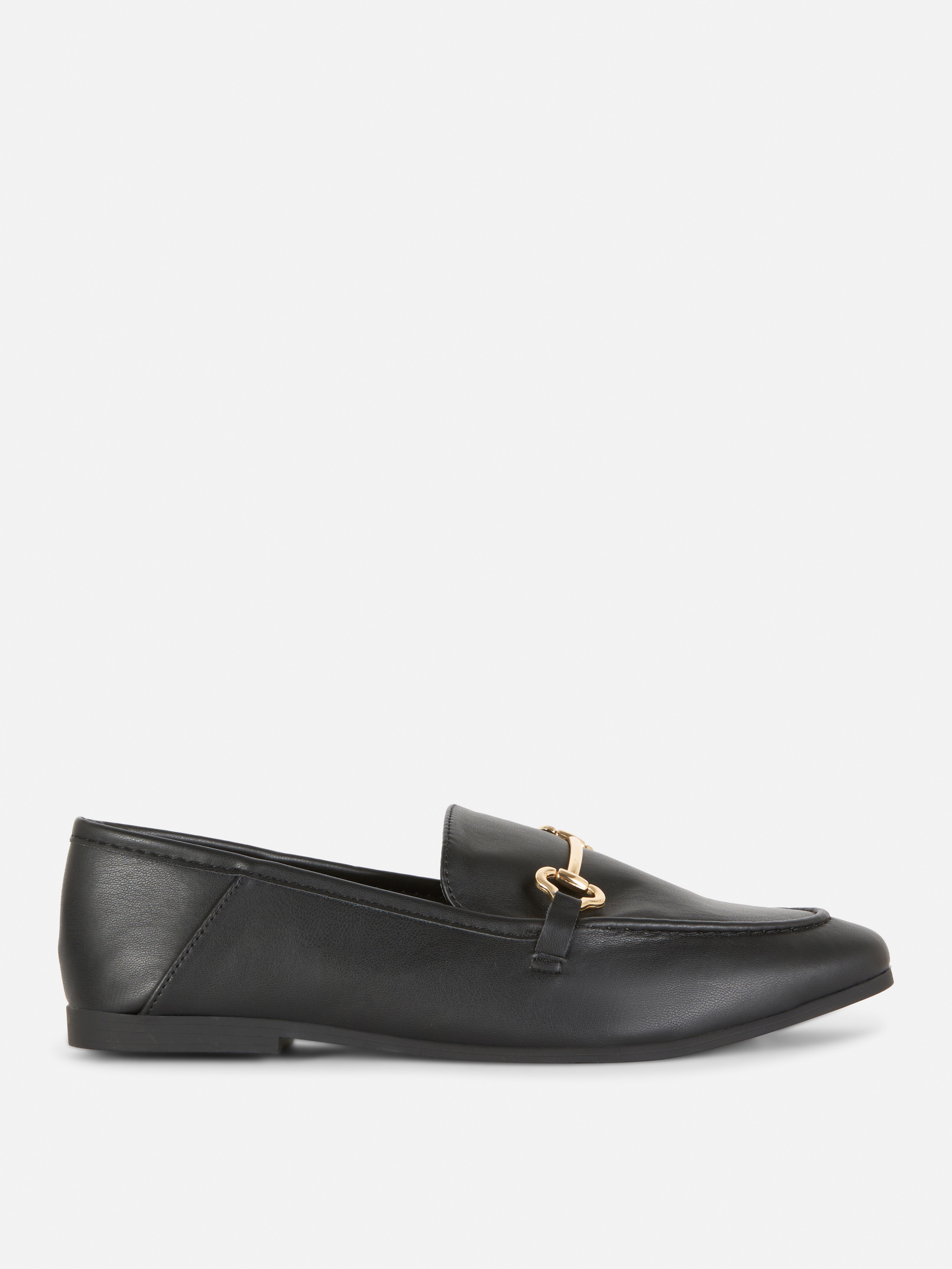 Mocassins en simili cuir à mors