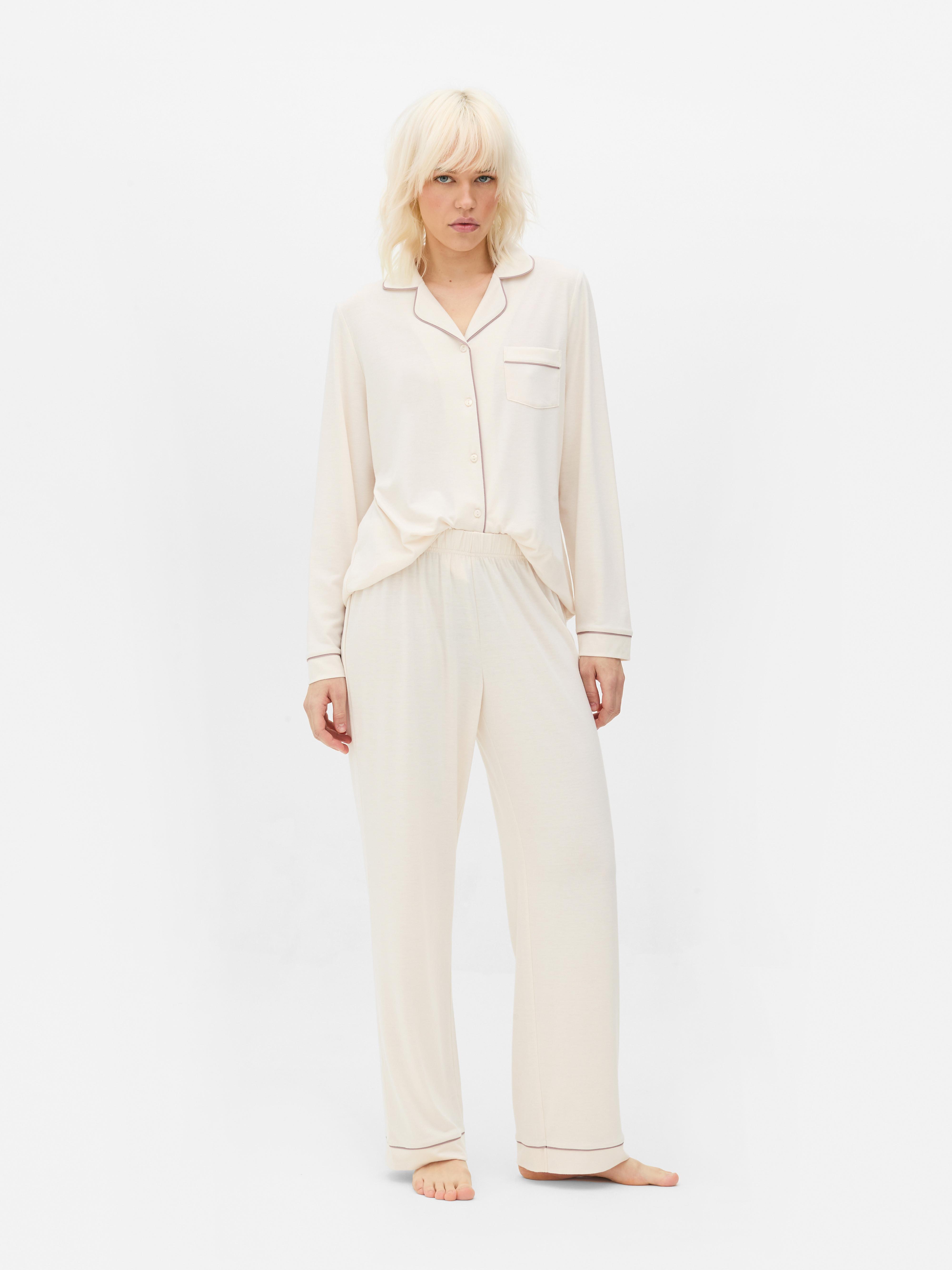 Jersey Long Sleeve Boyfriend Pajamas