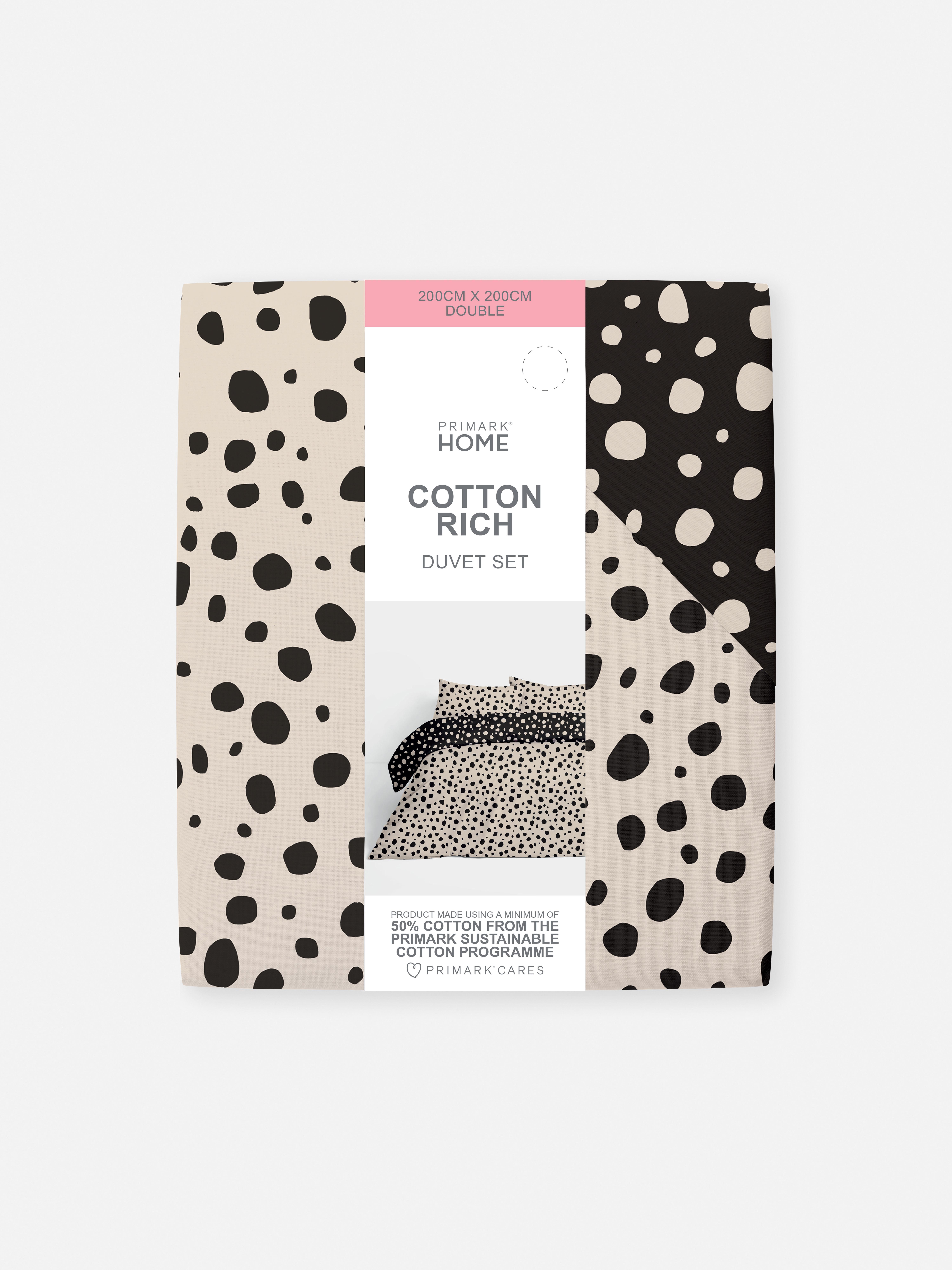 Natural Animal Spot Double Duvet Cover Set Primark